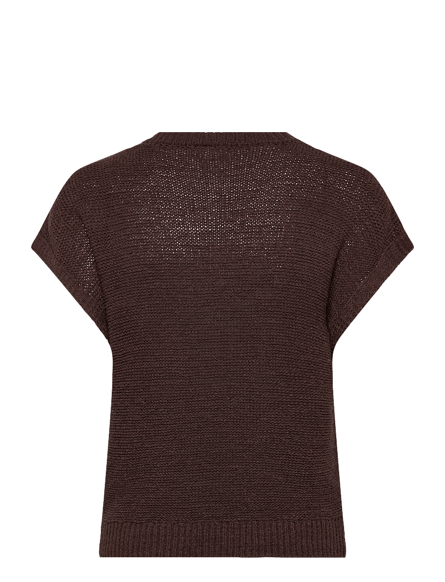 FREE/QUENT - FQESTAPPER-WAISTCOAT - gestrickte westen - coffee bean - 1