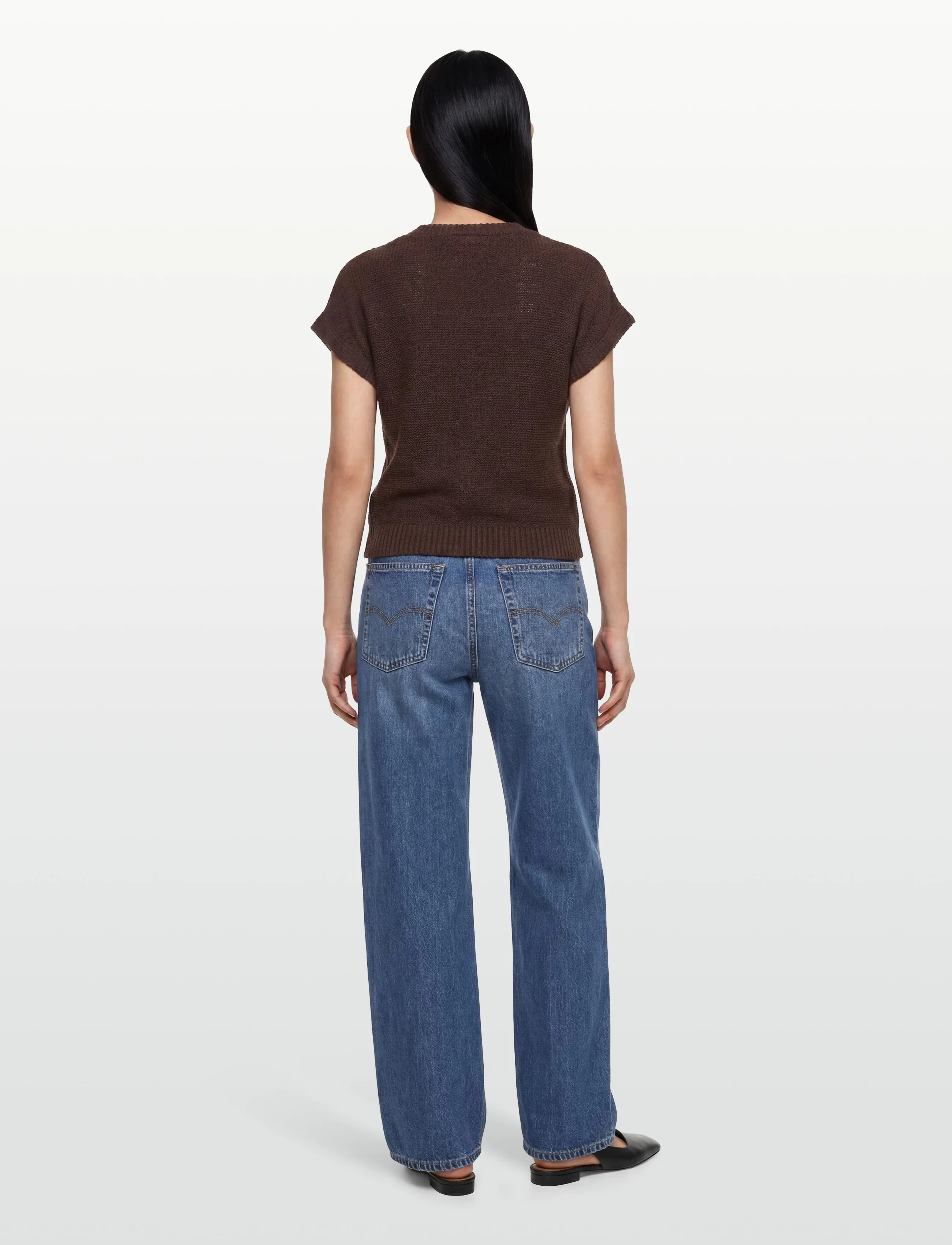 FREE/QUENT - FQESTAPPER-WAISTCOAT - knitted vests - coffee bean - 4