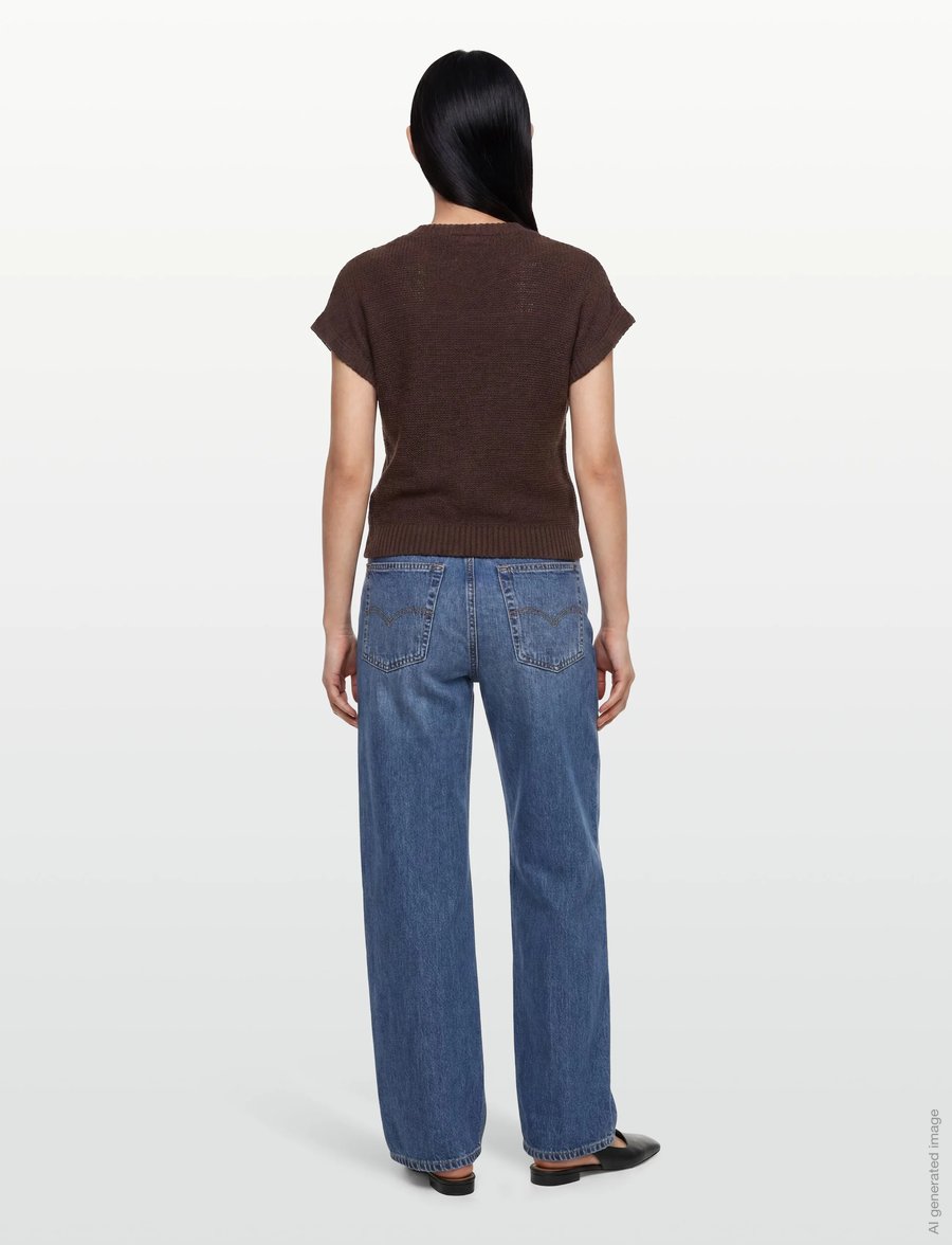FREE/QUENT - FQESTAPPER-WAISTCOAT - strickwesten - coffee bean - 4