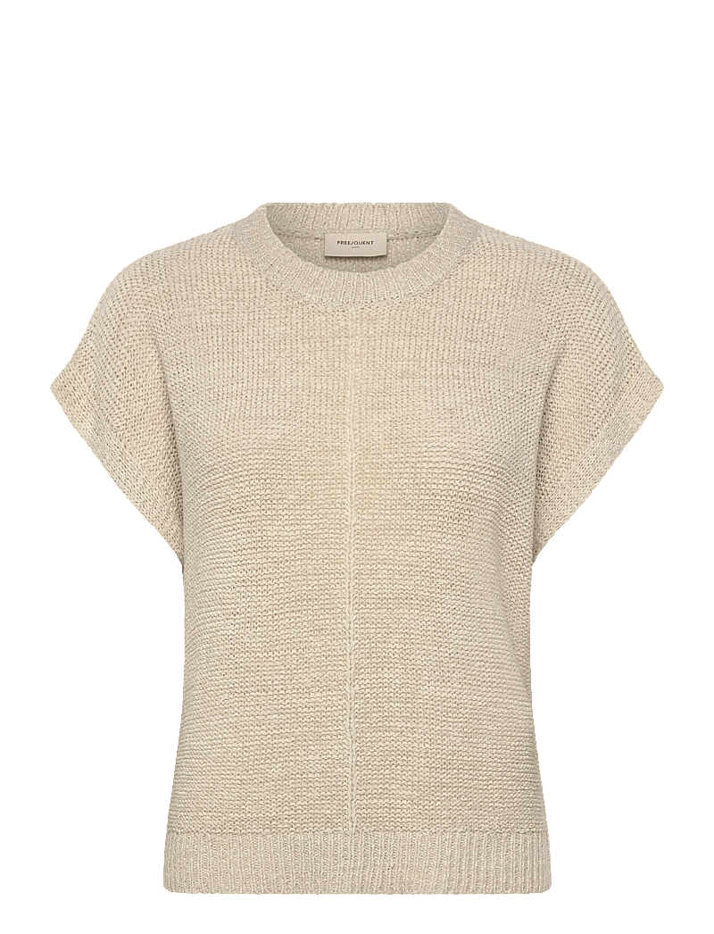 FREE/QUENT - FQESTAPPER-WAISTCOAT - gestrickte westen - moonbeam - 0