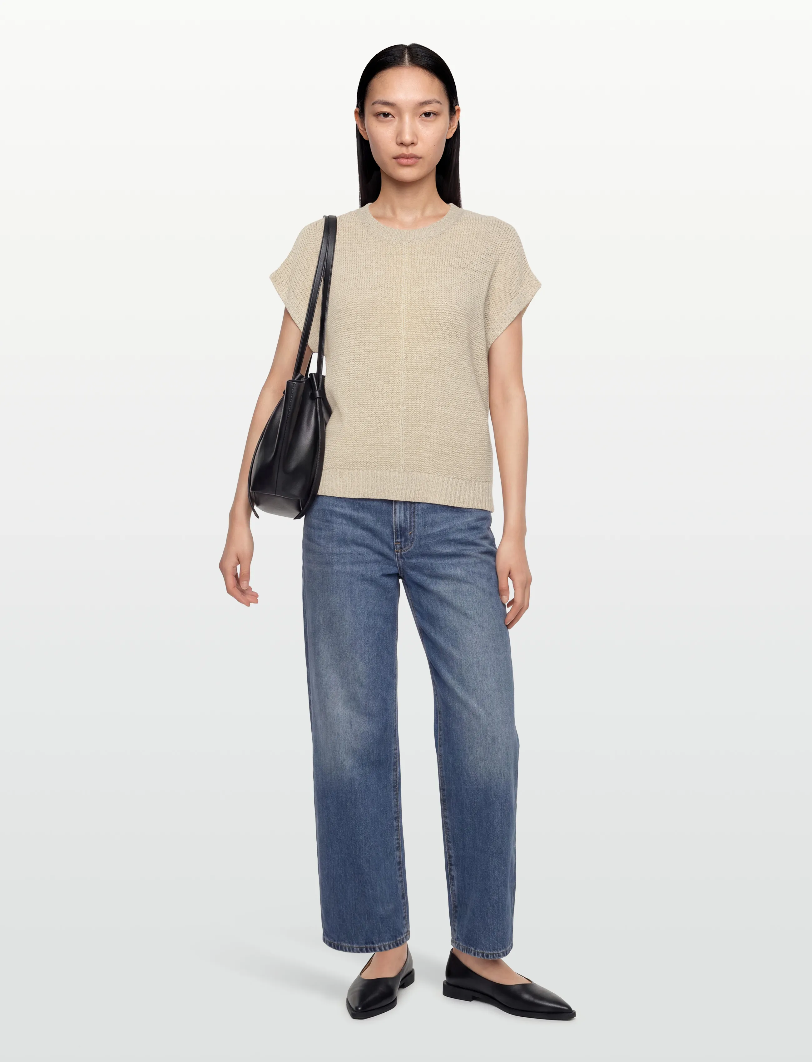 FREE/QUENT - FQESTAPPER-WAISTCOAT - knitted vests - moonbeam - 0