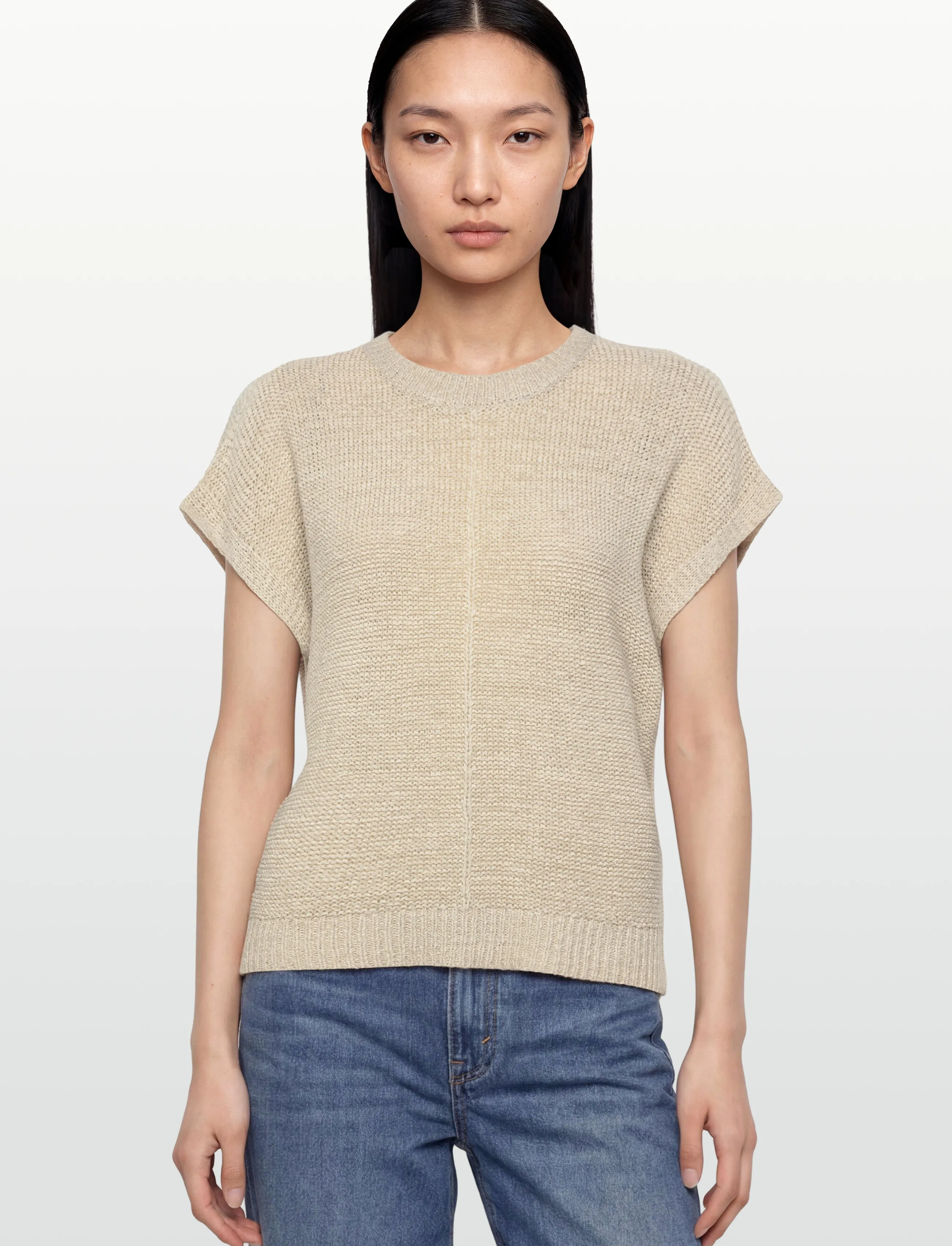FREE/QUENT - FQESTAPPER-WAISTCOAT - knitted vests - moonbeam - 3