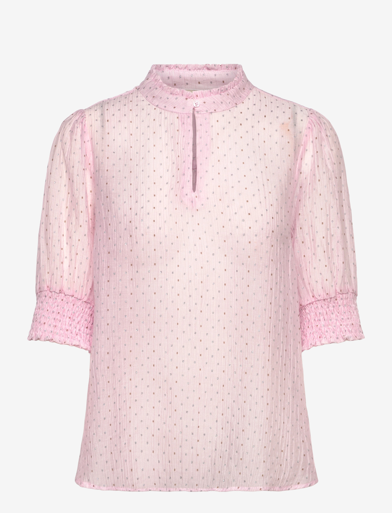 FREE/QUENT - FQFLORY-BLOUSE - kurzämlige blusen - ballerina w. silver - 0