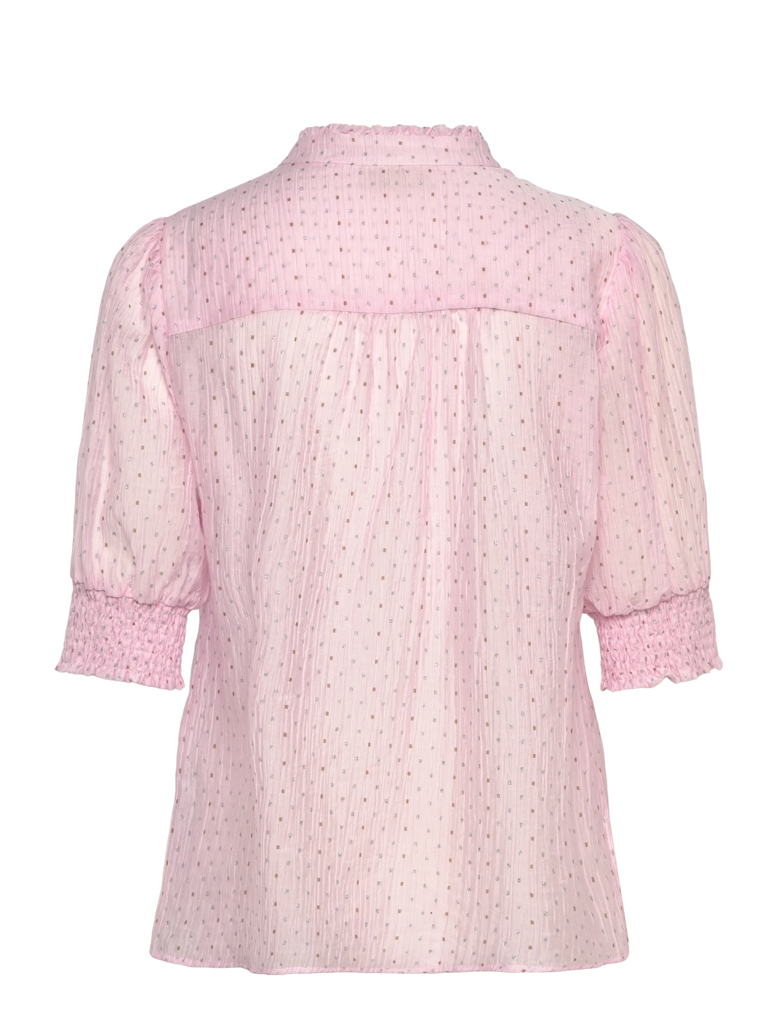 FREE/QUENT - FQFLORY-BLOUSE - kurzämlige blusen - ballerina w. silver - 1