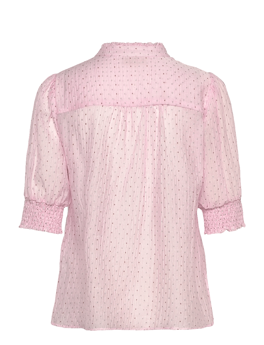 FREE/QUENT - FQFLORY-BLOUSE - lühikeste varrukatega pluusid - ballerina w. silver - 1