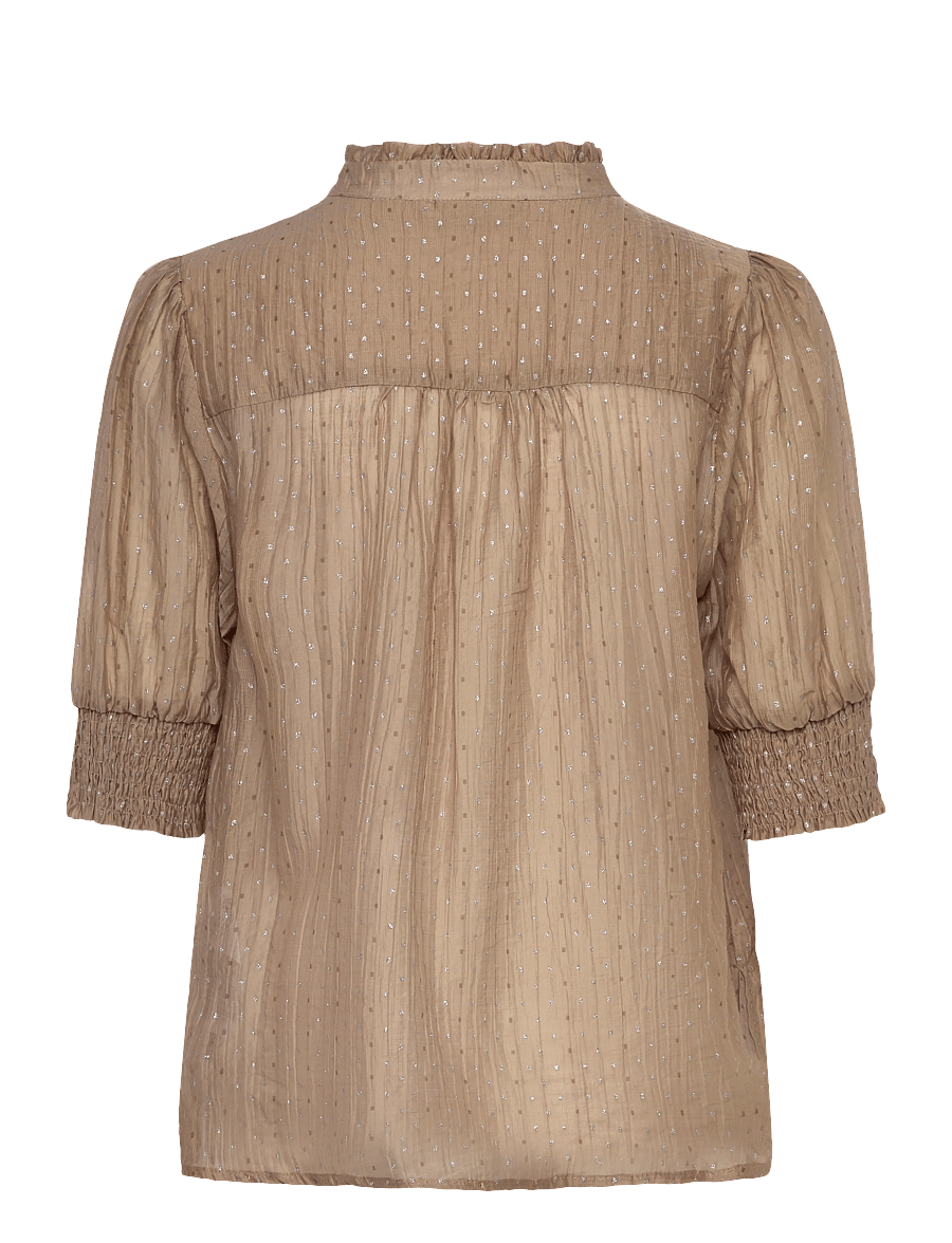 FREE/QUENT - FQFLORY-BLOUSE - blusen mit dreiviertelärmel - silver mink w. silver - 2