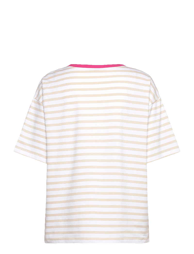 FREE/QUENT - FQFENJAL-TEE - t-shirts - brilliant white w. moonbeam - 1