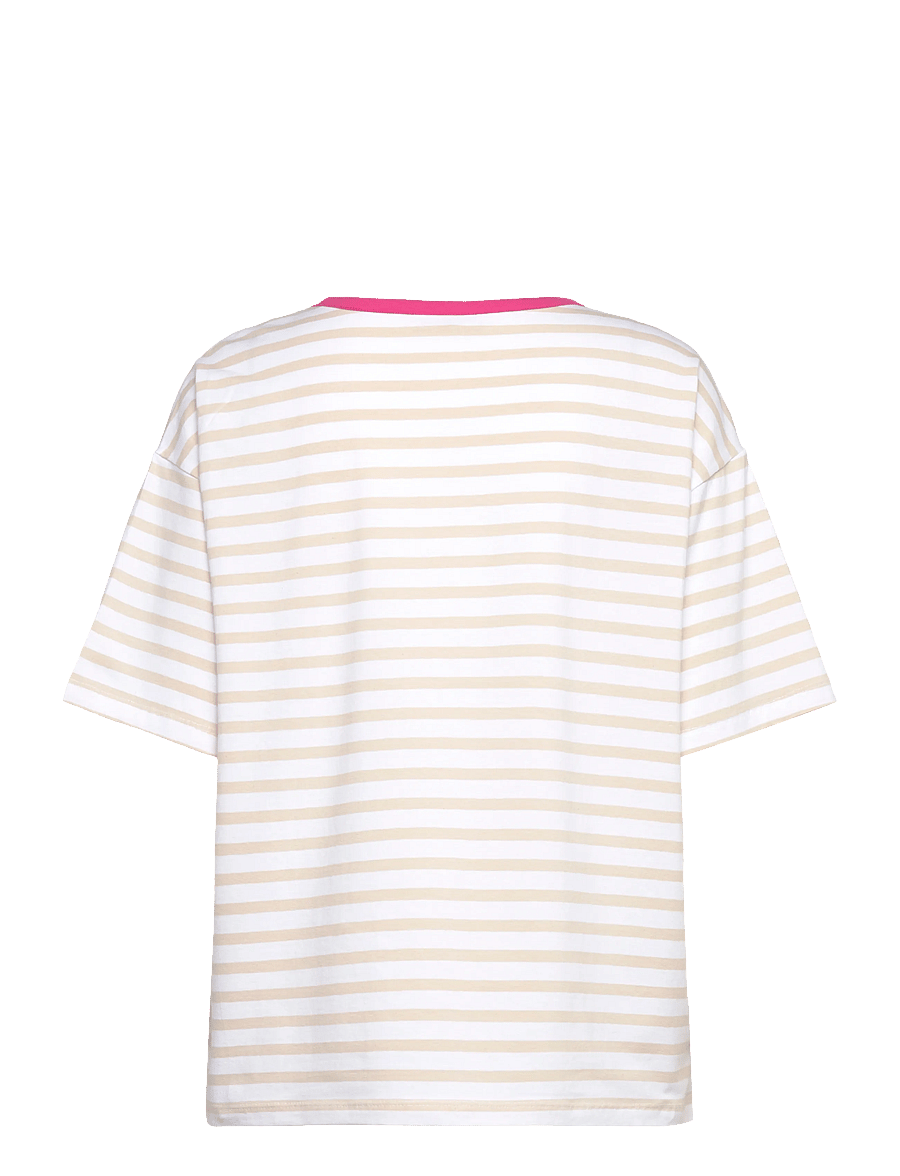 FREE/QUENT - FQFENJAL-TEE - t-shirts - brilliant white w. moonbeam - 1