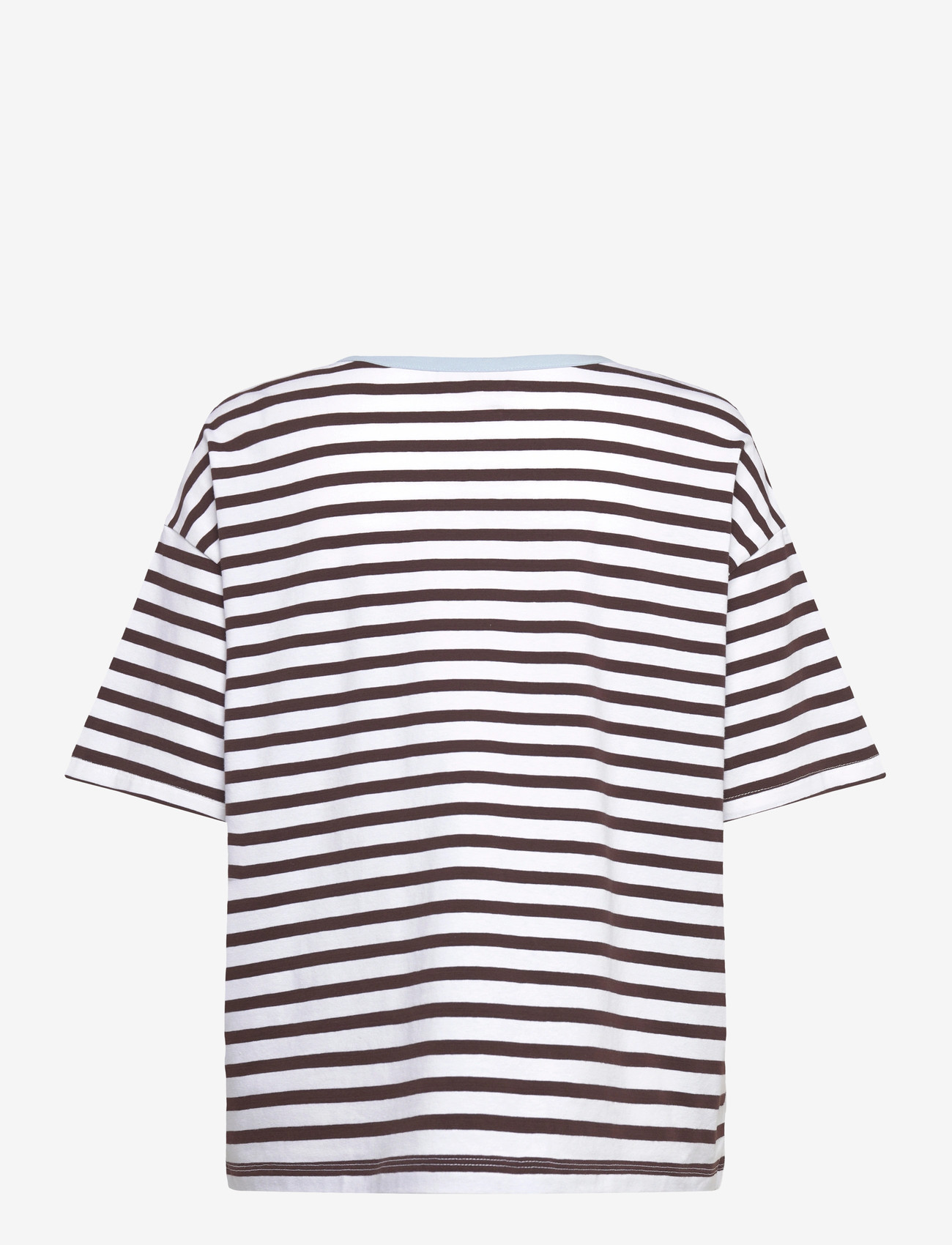 FREE/QUENT - FQFENJAL-TEE - t-shirts - brilliant white w. coffee bean - 1