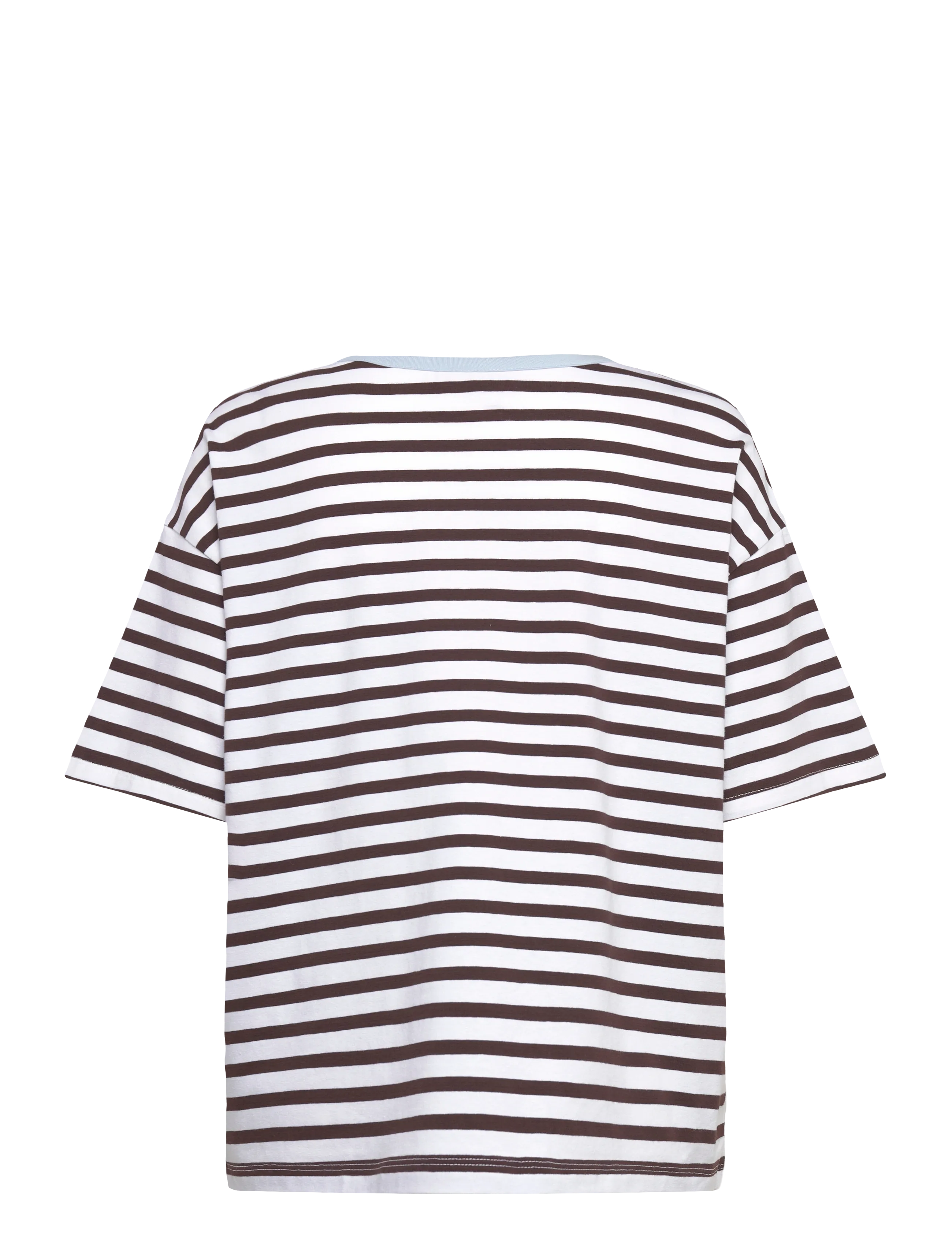 FREE/QUENT - FQFENJAL-TEE - t-shirts - brilliant white w. coffee bean - 1