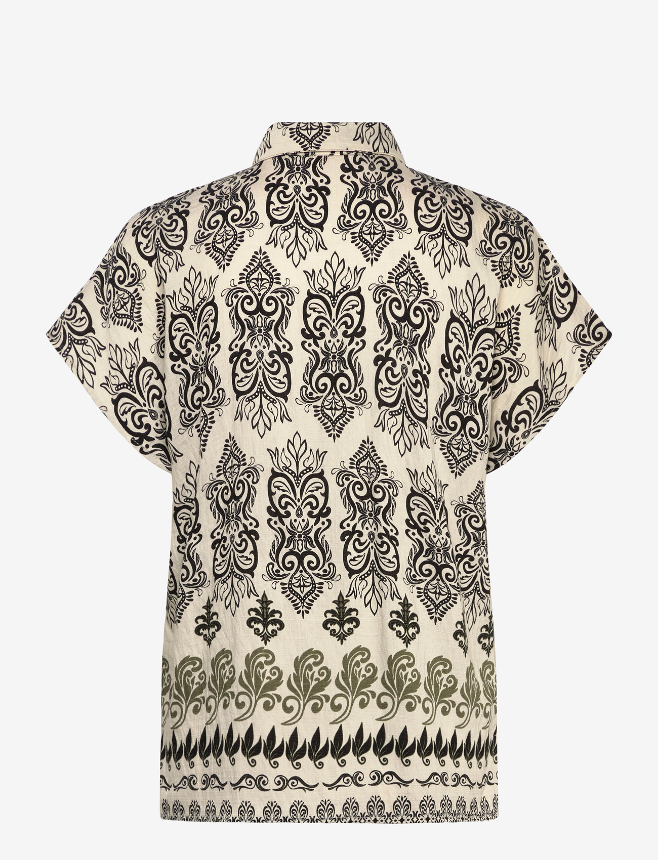 FREE/QUENT - FQJONY-SHIRT - kurzärmlige hemden - moonbeam w. black - 2