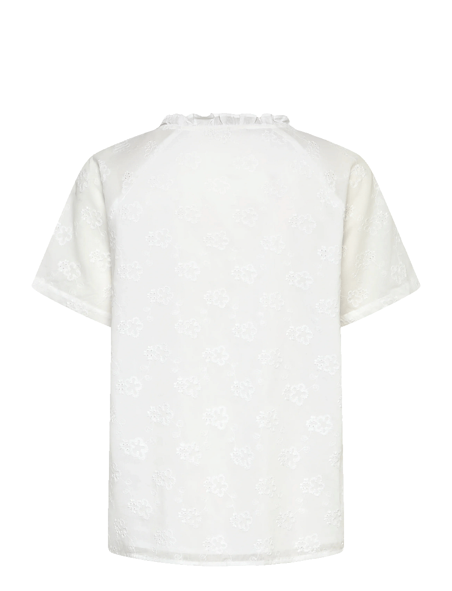 FREE/QUENT - FQIDENA-BLOUSE - kurzämlige blusen - brilliant white - 2