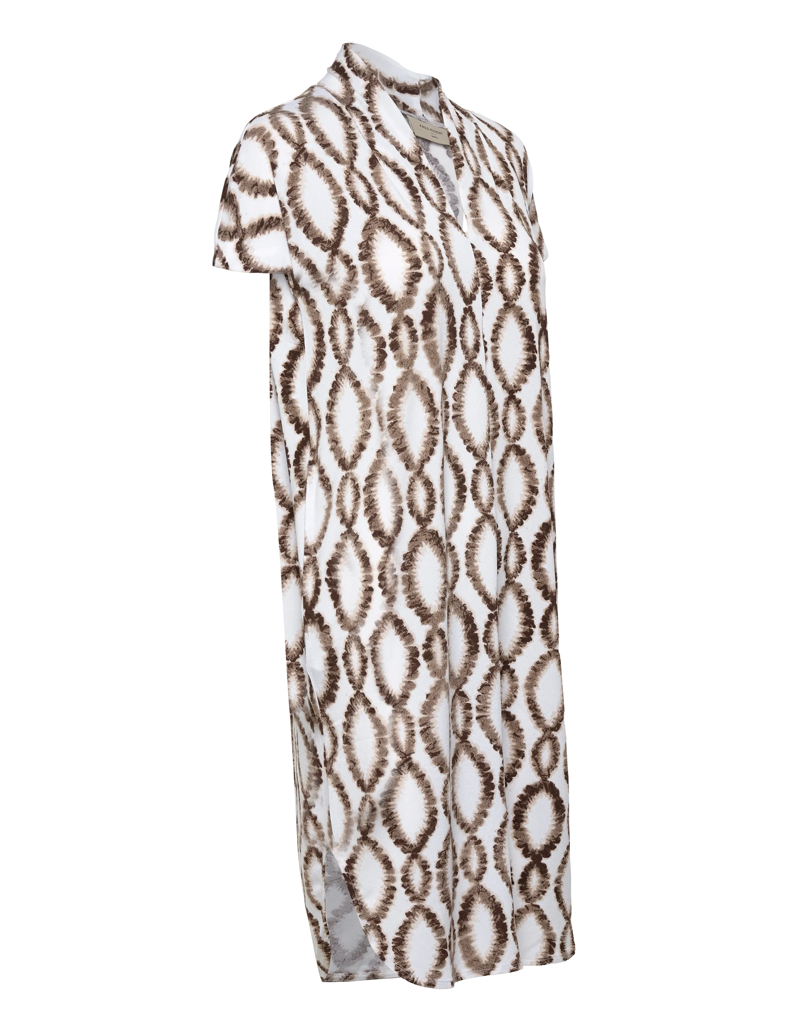 FREE/QUENT - FQFLOI-DRESS - midi dresses - brilliant white w. coffee bean - 3