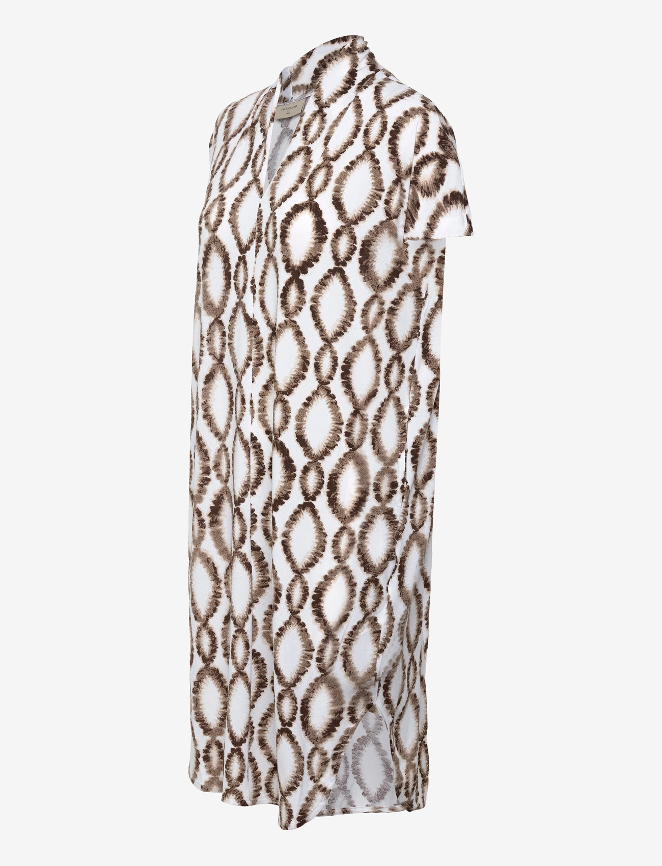 FREE/QUENT - FQFLOI-DRESS - midi kjoler - brilliant white w. coffee bean - 4