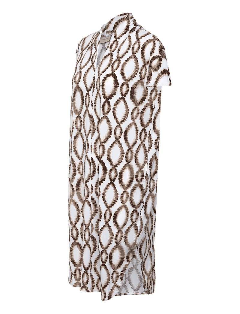 FREE/QUENT - FQFLOI-DRESS - midikleider - brilliant white w. coffee bean - 4