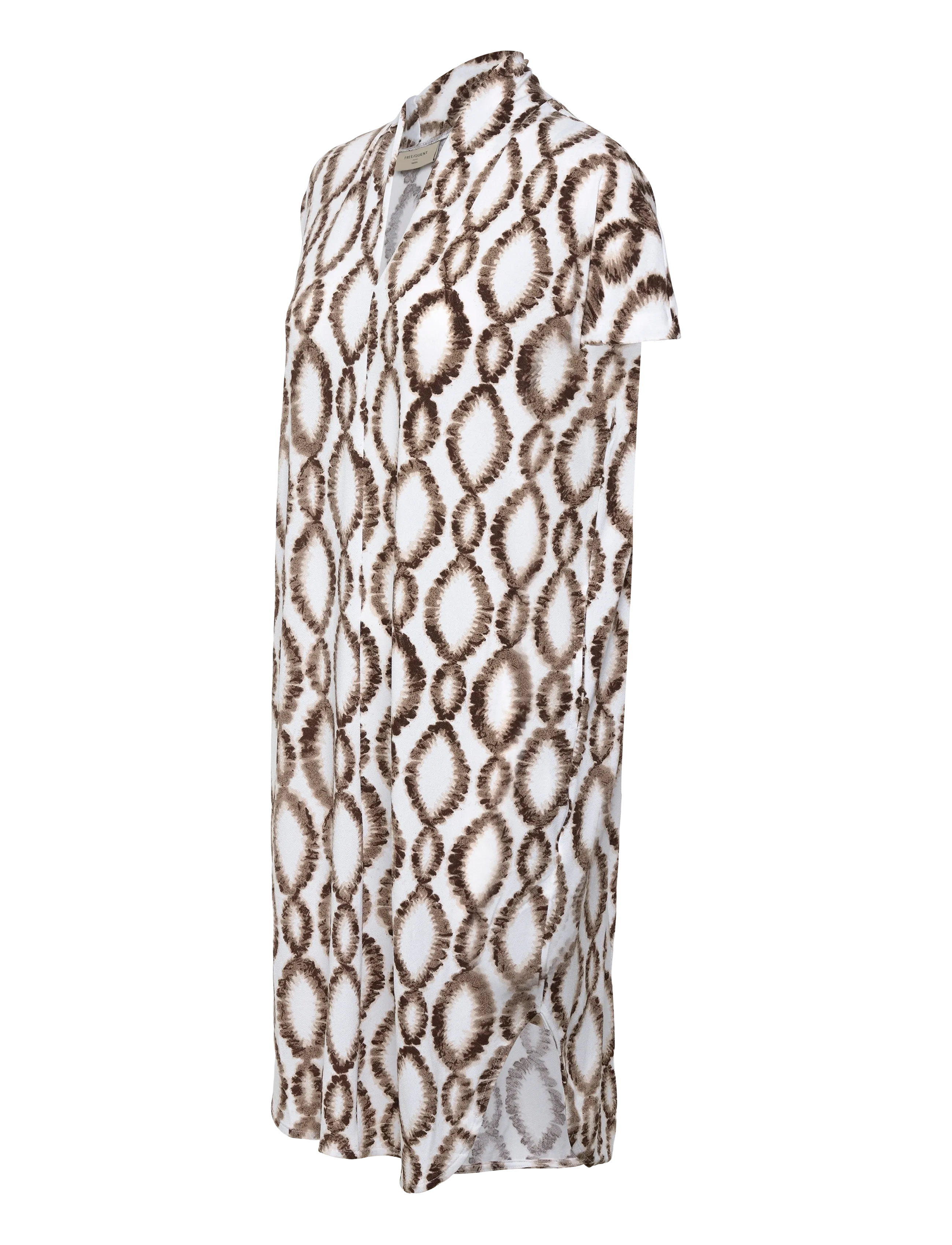 FREE/QUENT - FQFLOI-DRESS - midi dresses - brilliant white w. coffee bean - 4
