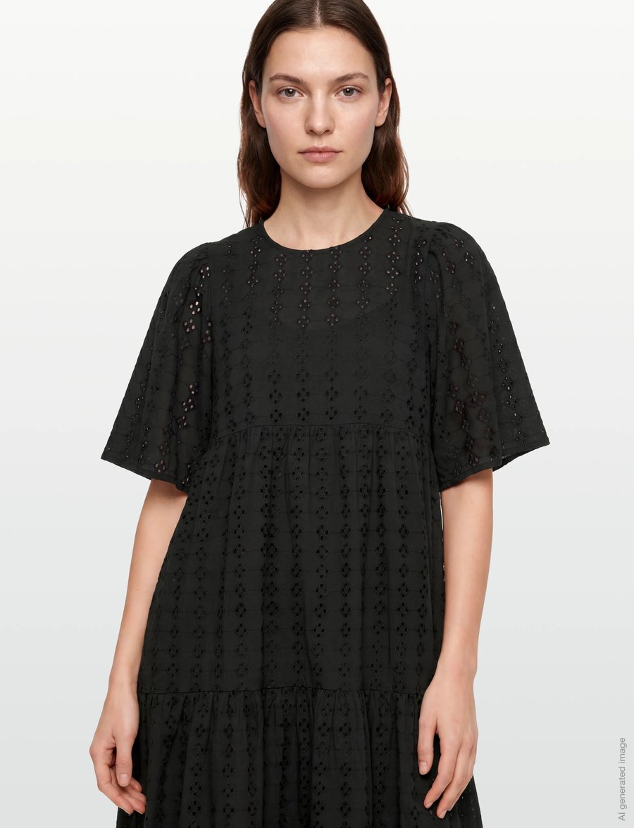 FREE/QUENT - FQLONDA-DRESS - sommerkleider - black - 4