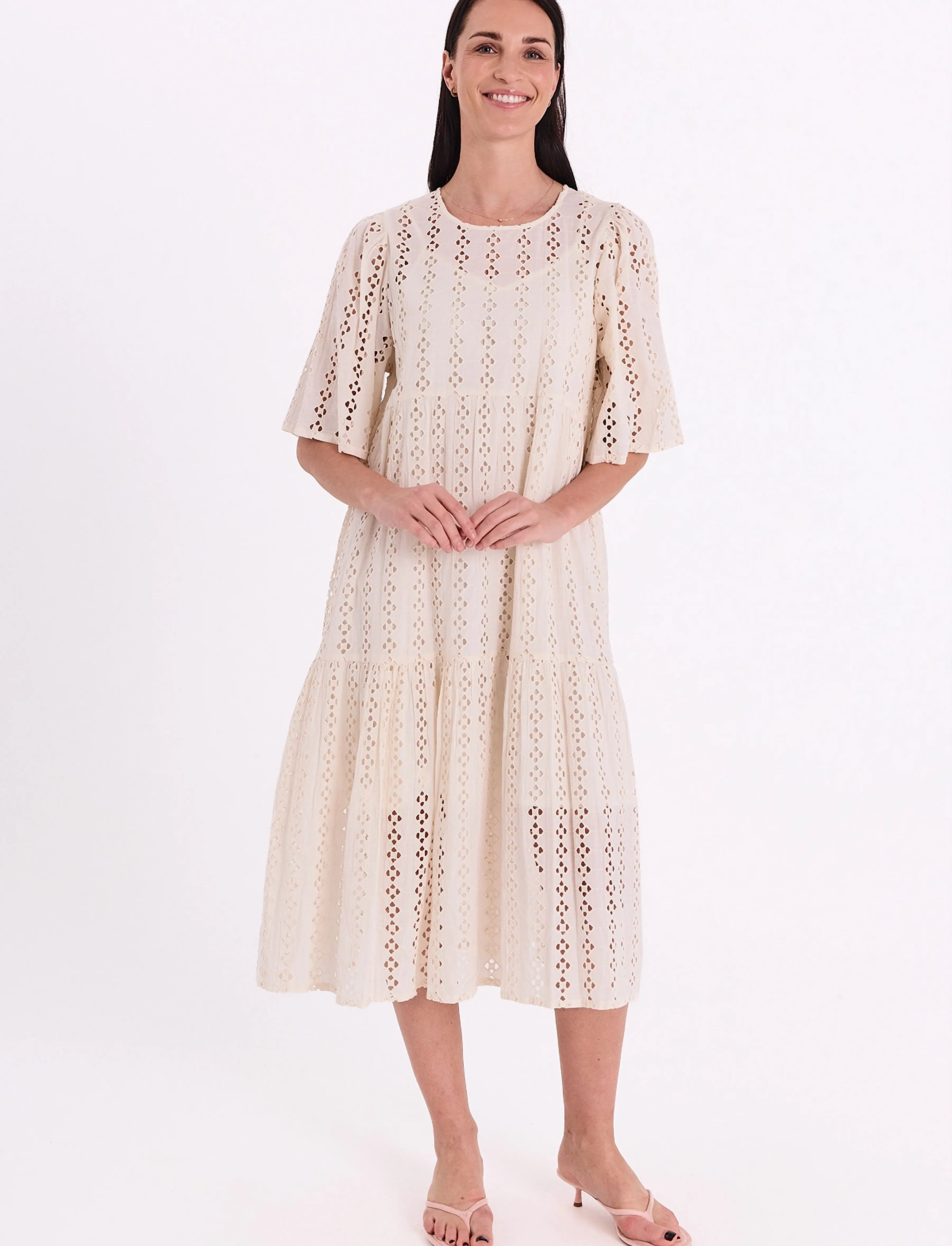 FREE/QUENT - FQLONDA-DRESS - summer dresses - moonbeam - 4