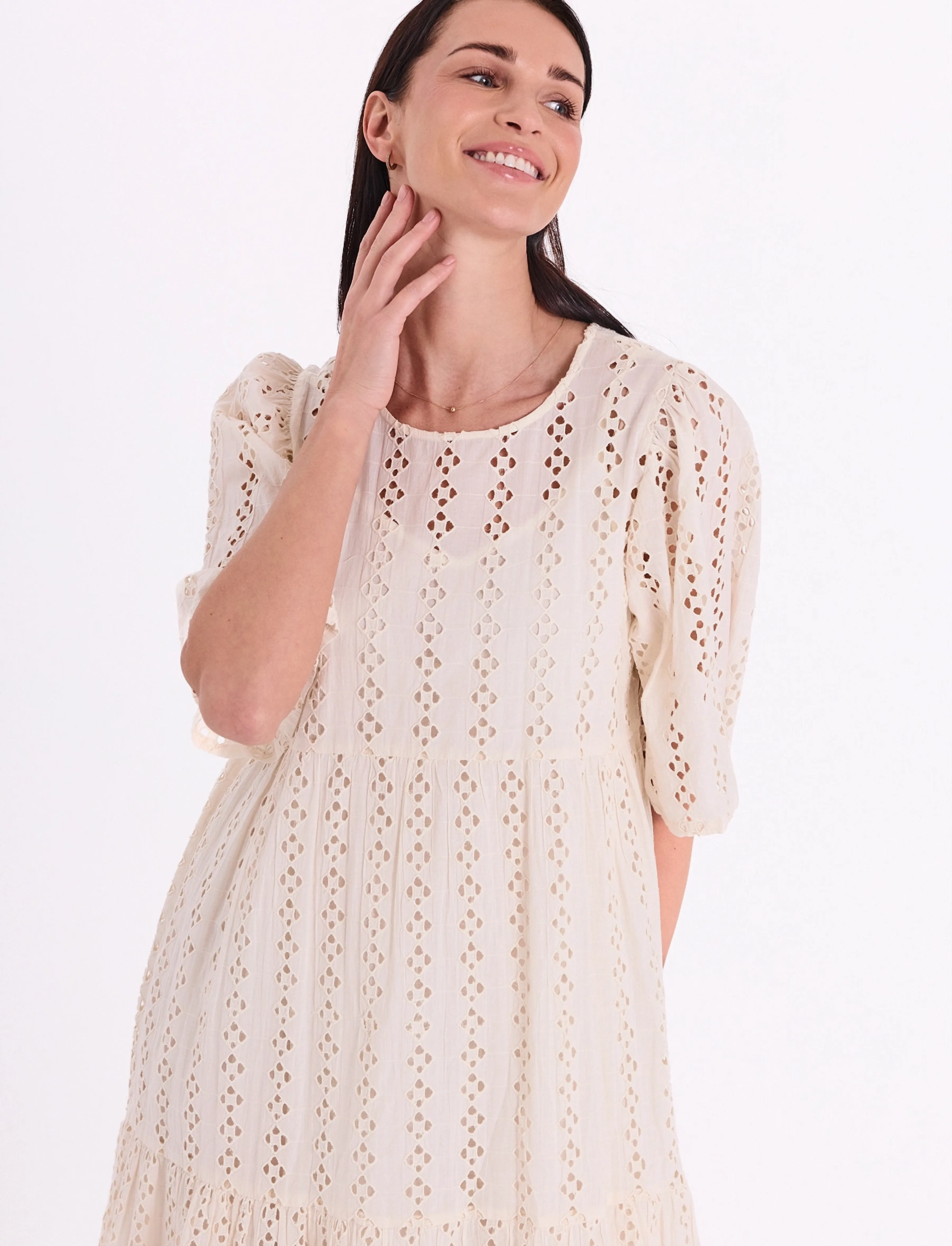 FREE/QUENT - FQLONDA-DRESS - summer dresses - moonbeam - 5
