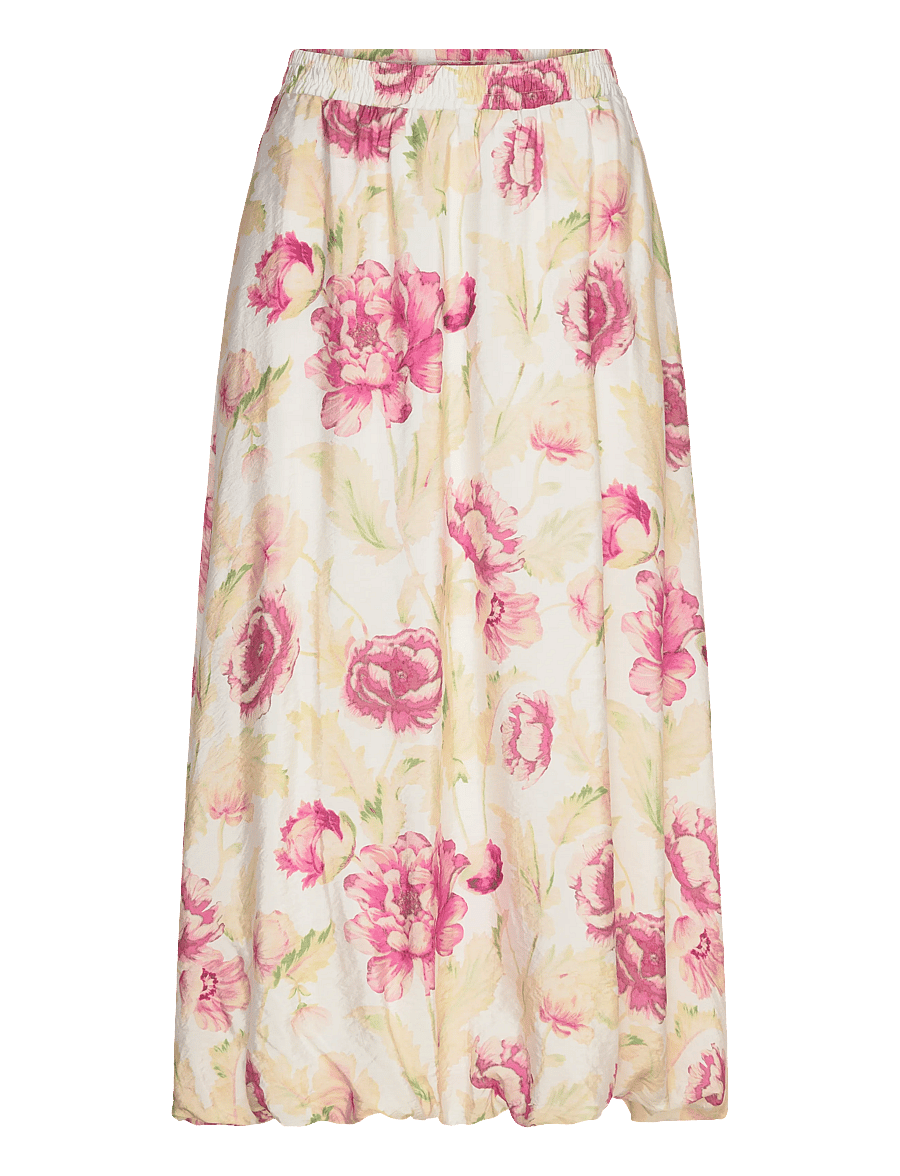 FREE/QUENT - FQMAISE-SKIRT - maxi skirts - brilliant white w. ballerina - 1