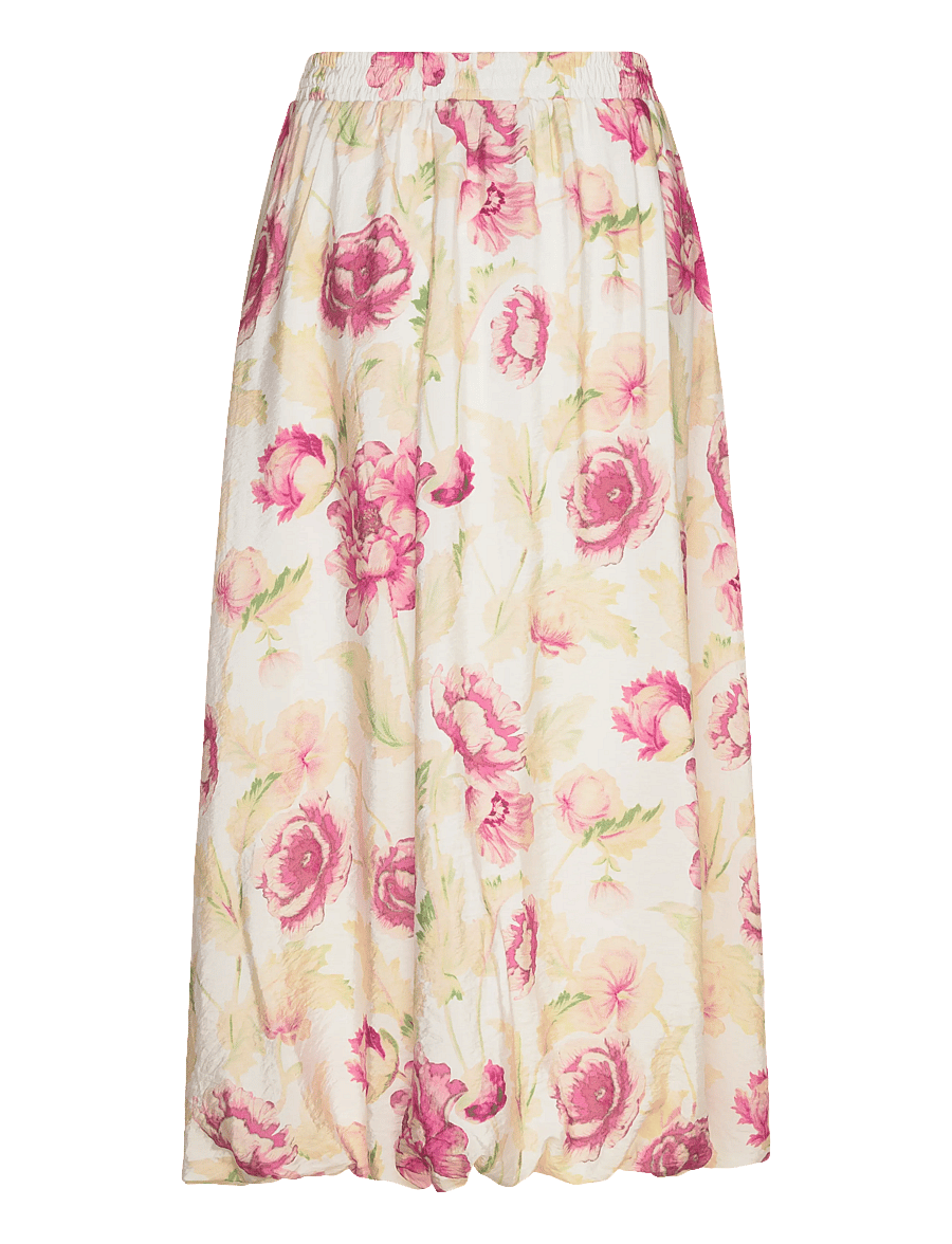 FREE/QUENT - FQMAISE-SKIRT - maxi skirts - brilliant white w. ballerina - 2