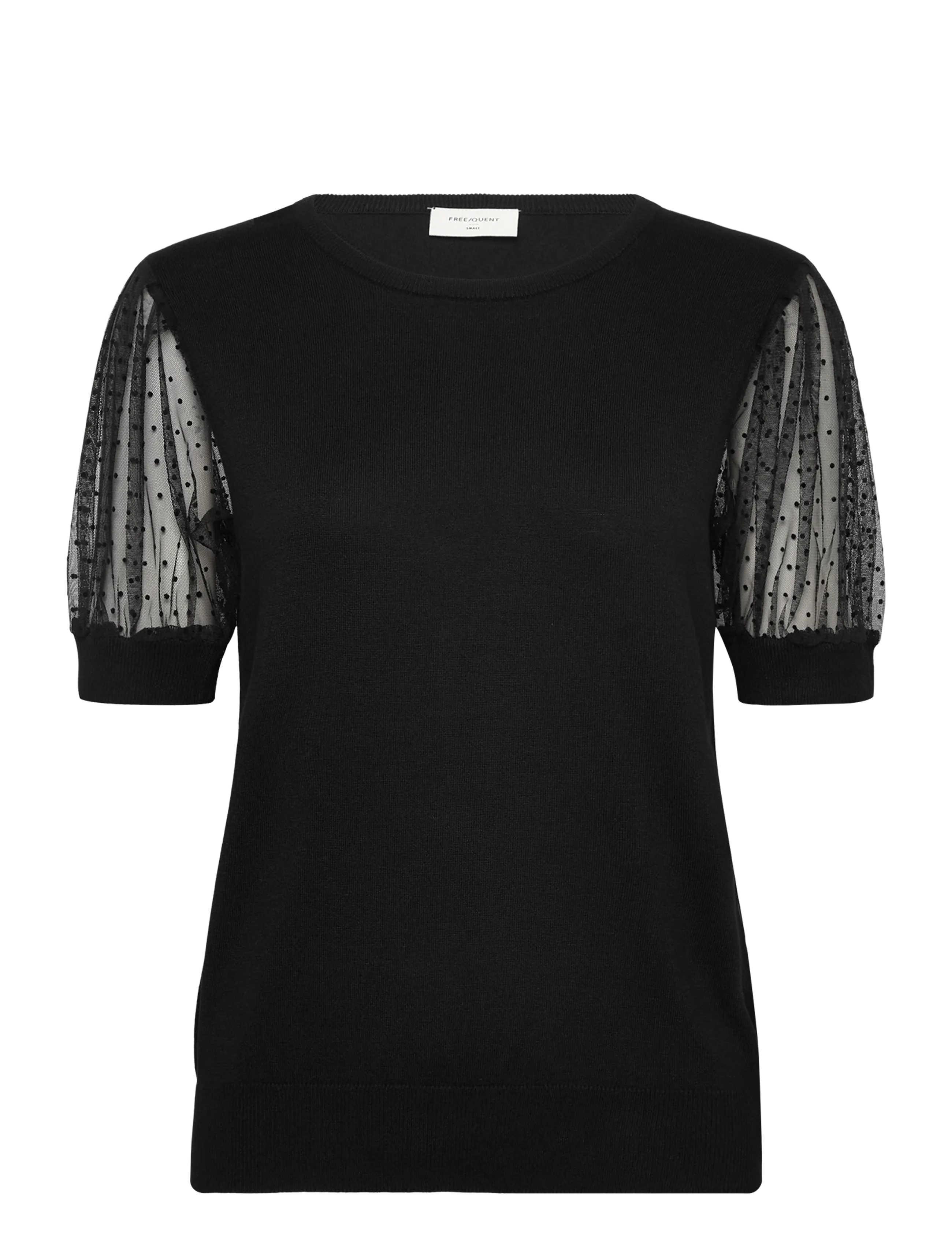 FREE/QUENT FQDOTKA-PULLOVER - Strik - BLACK / black
