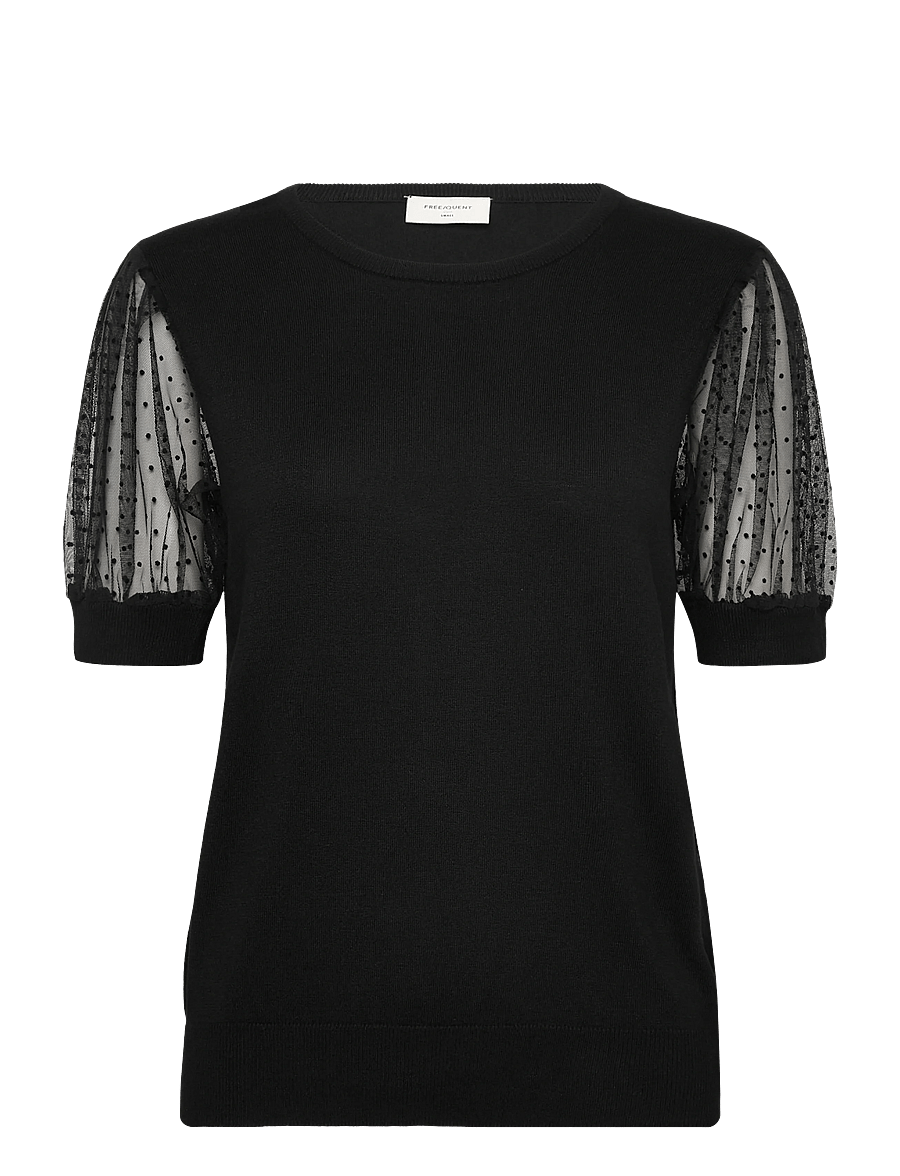 FREE/QUENT - FQDOTKA-PULLOVER - striktrøjer - black - 1