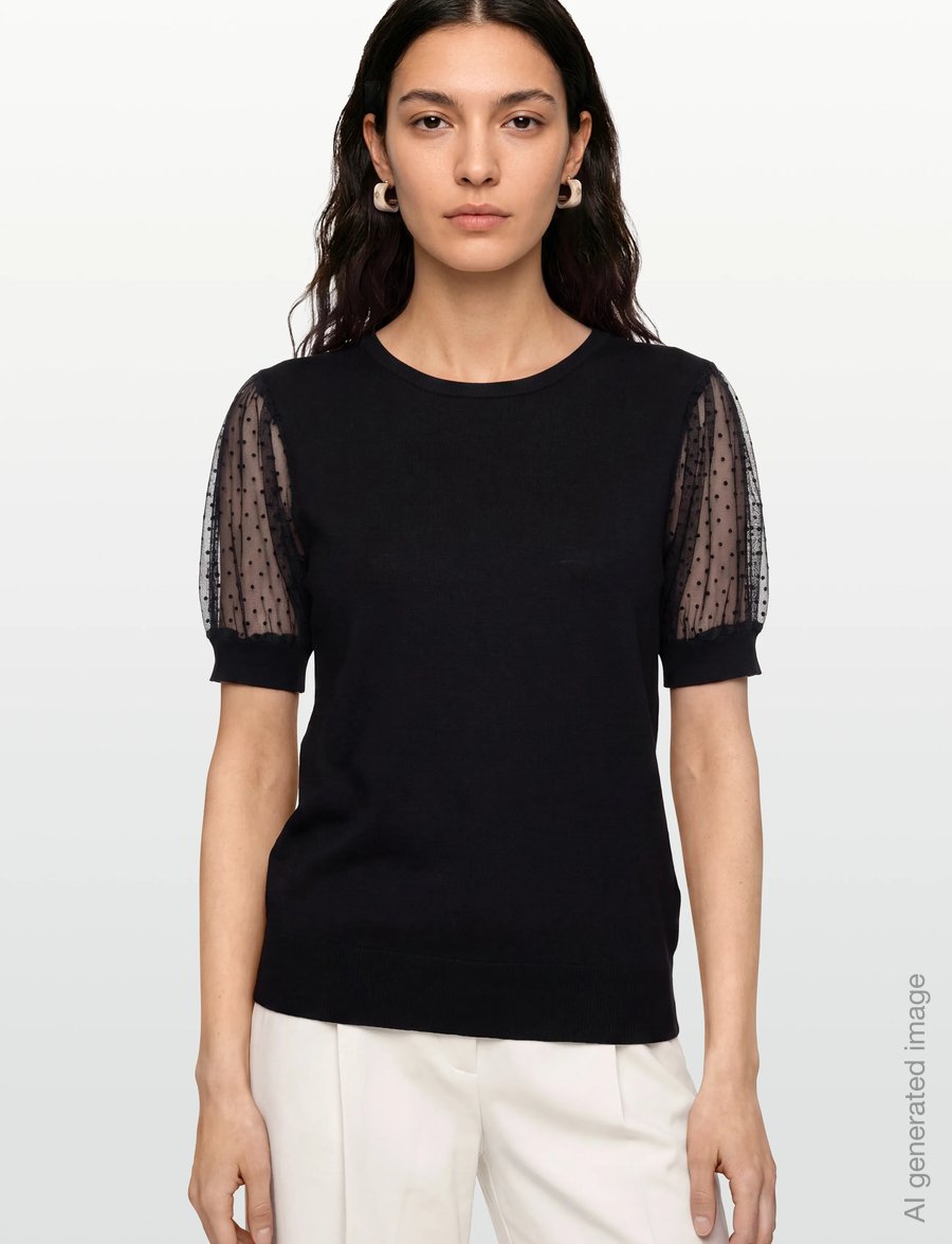 FREE/QUENT - FQDOTKA-PULLOVER - striktrøjer - black - 3