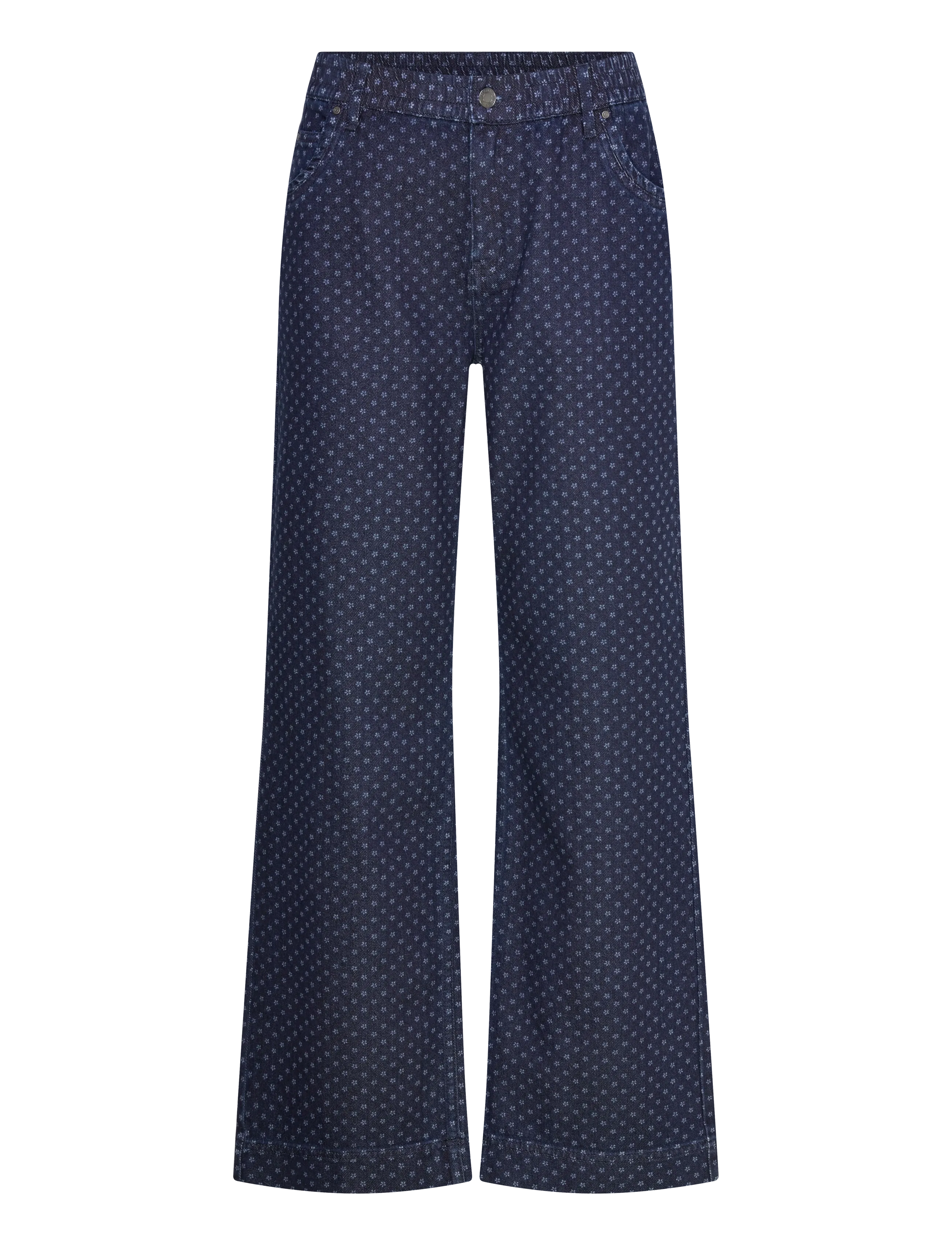 FREE/QUENT FQRINNA-PANTS - Tøj - DARK BLUE DENIM / navy