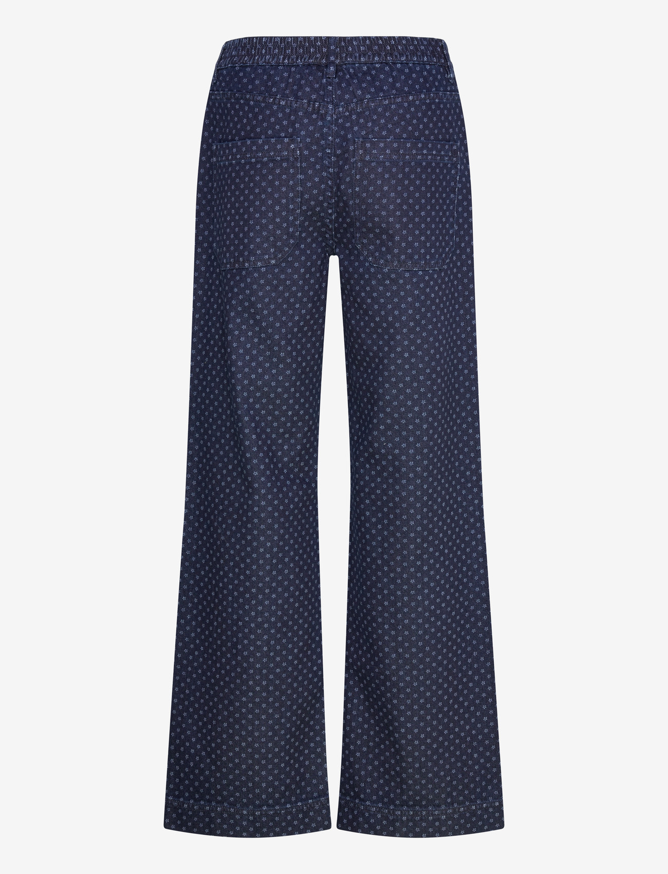 FREE/QUENT - FQRINNA-PANTS - brede jeans - dark blue denim - 1