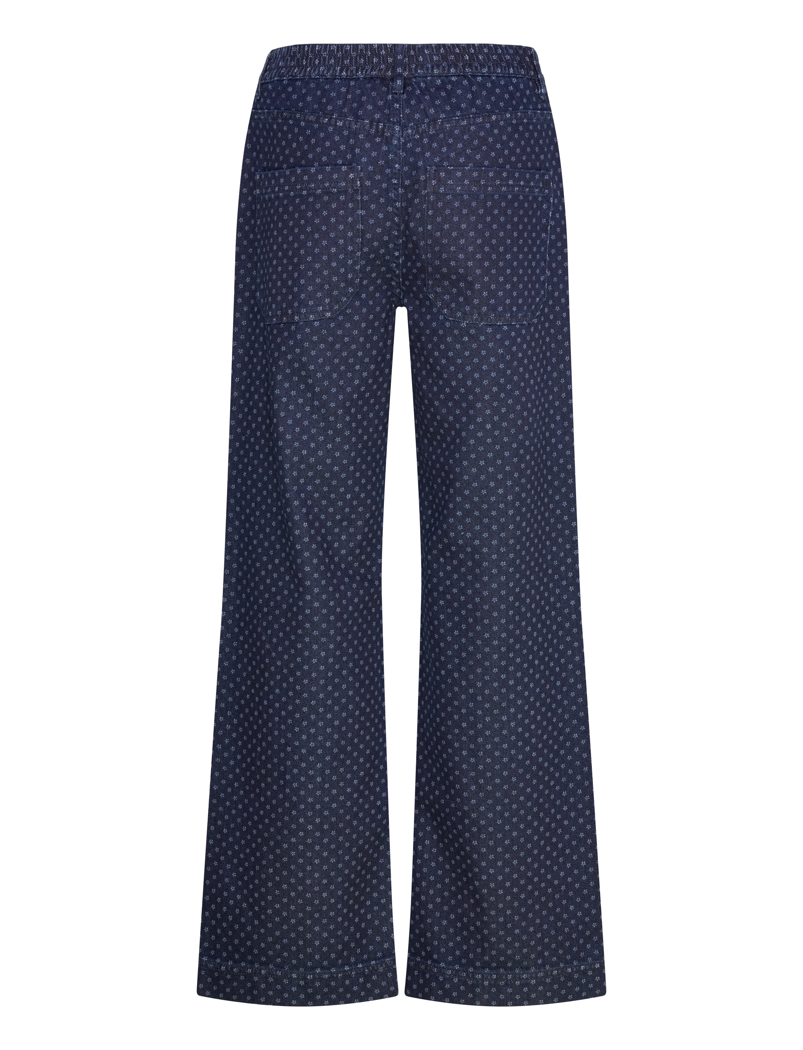 FREE/QUENT - FQRINNA-PANTS - laia säärega teksad - dark blue denim - 1
