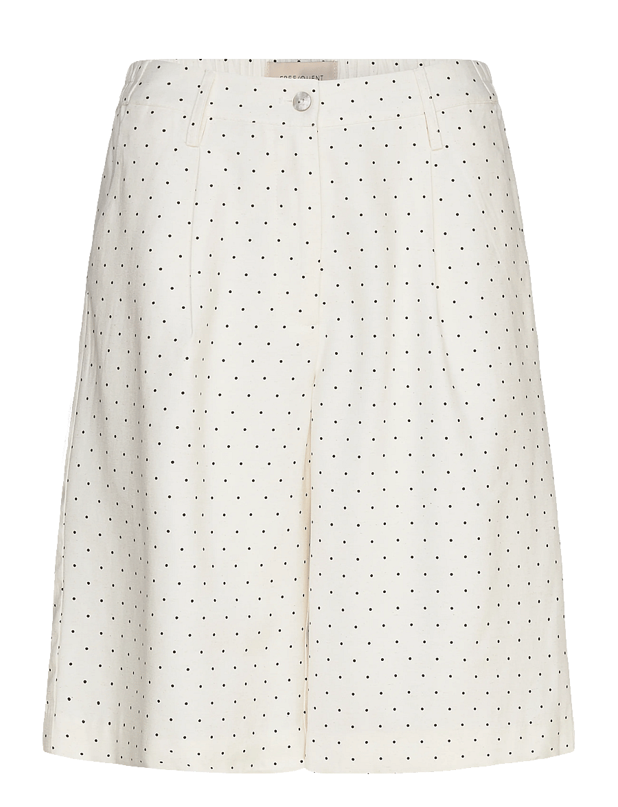 FREE/QUENT - FQANYA-SHORTS - freizeitshorts - star off-white w. black - 1
