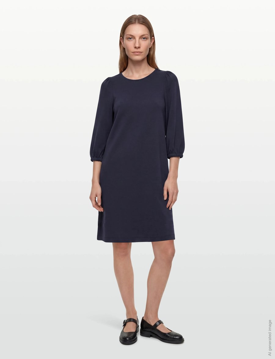 FREE/QUENT - FQLUCINDA-DRESS - midikleidid - navy blazer - 0