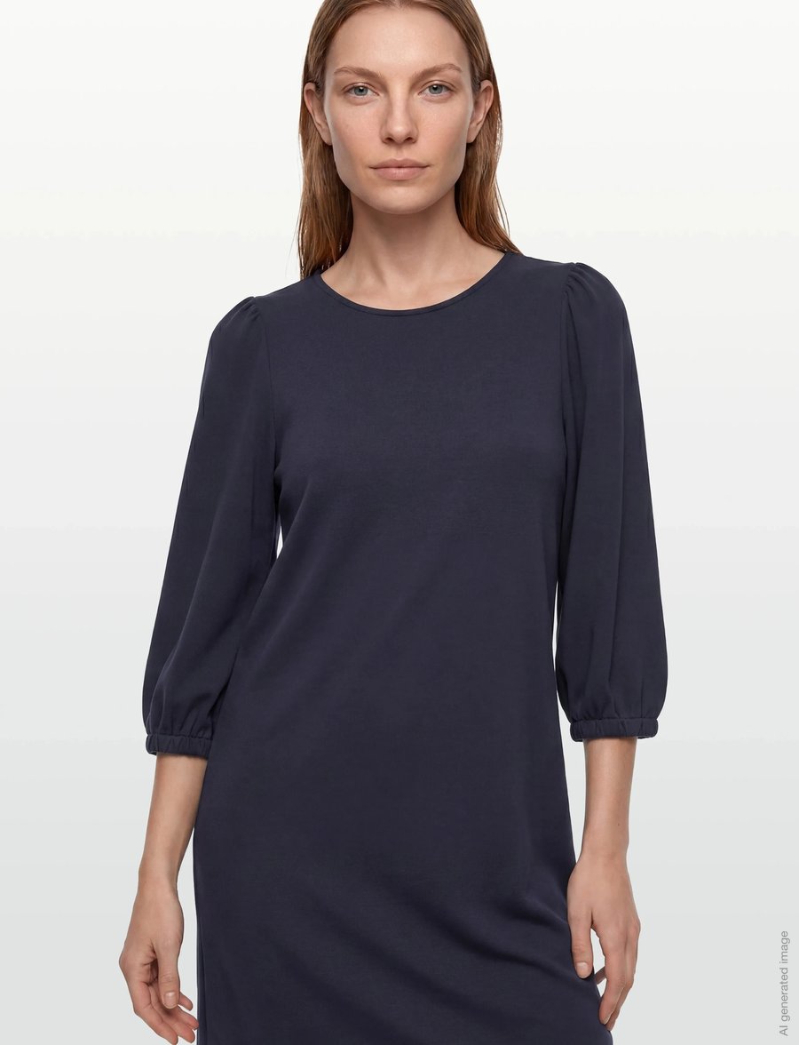 FREE/QUENT - FQLUCINDA-DRESS - midikleidid - navy blazer - 3