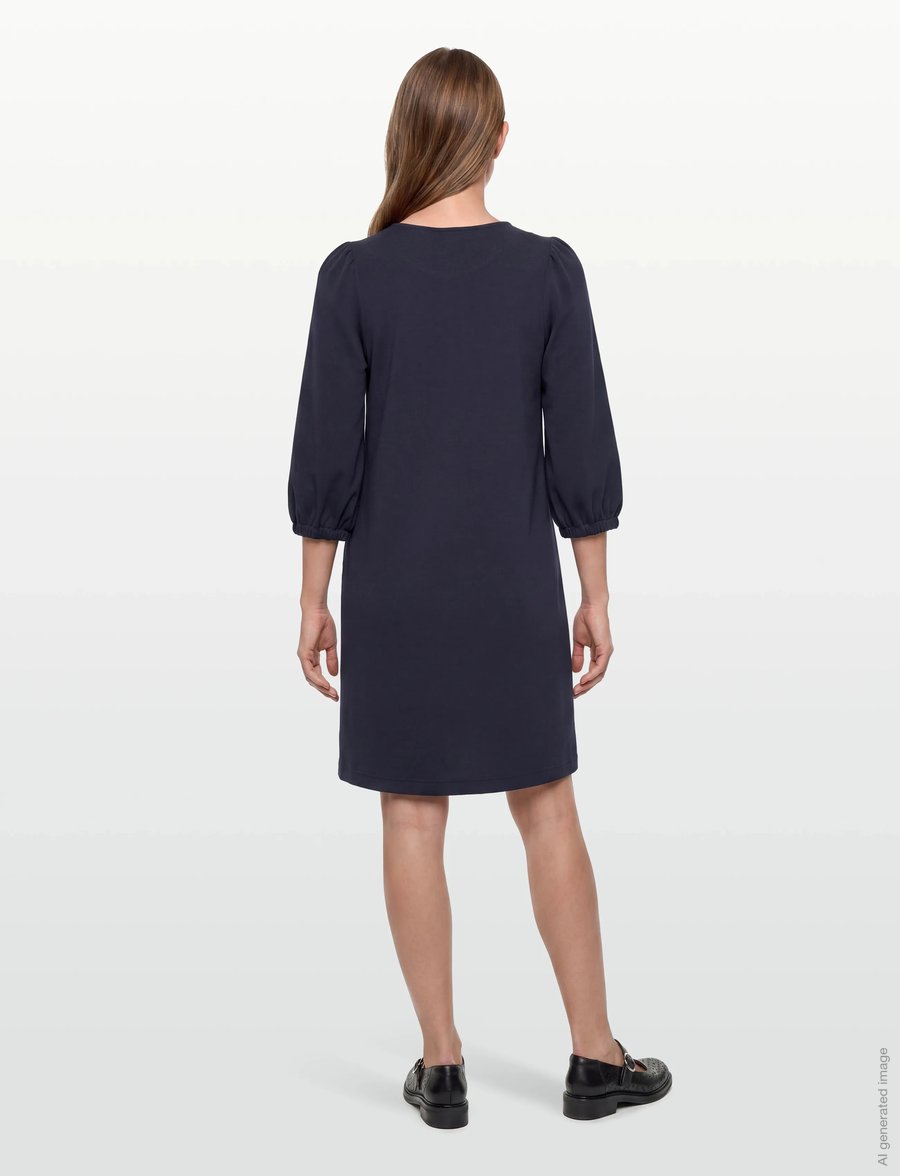 FREE/QUENT - FQLUCINDA-DRESS - midikleidid - navy blazer - 4