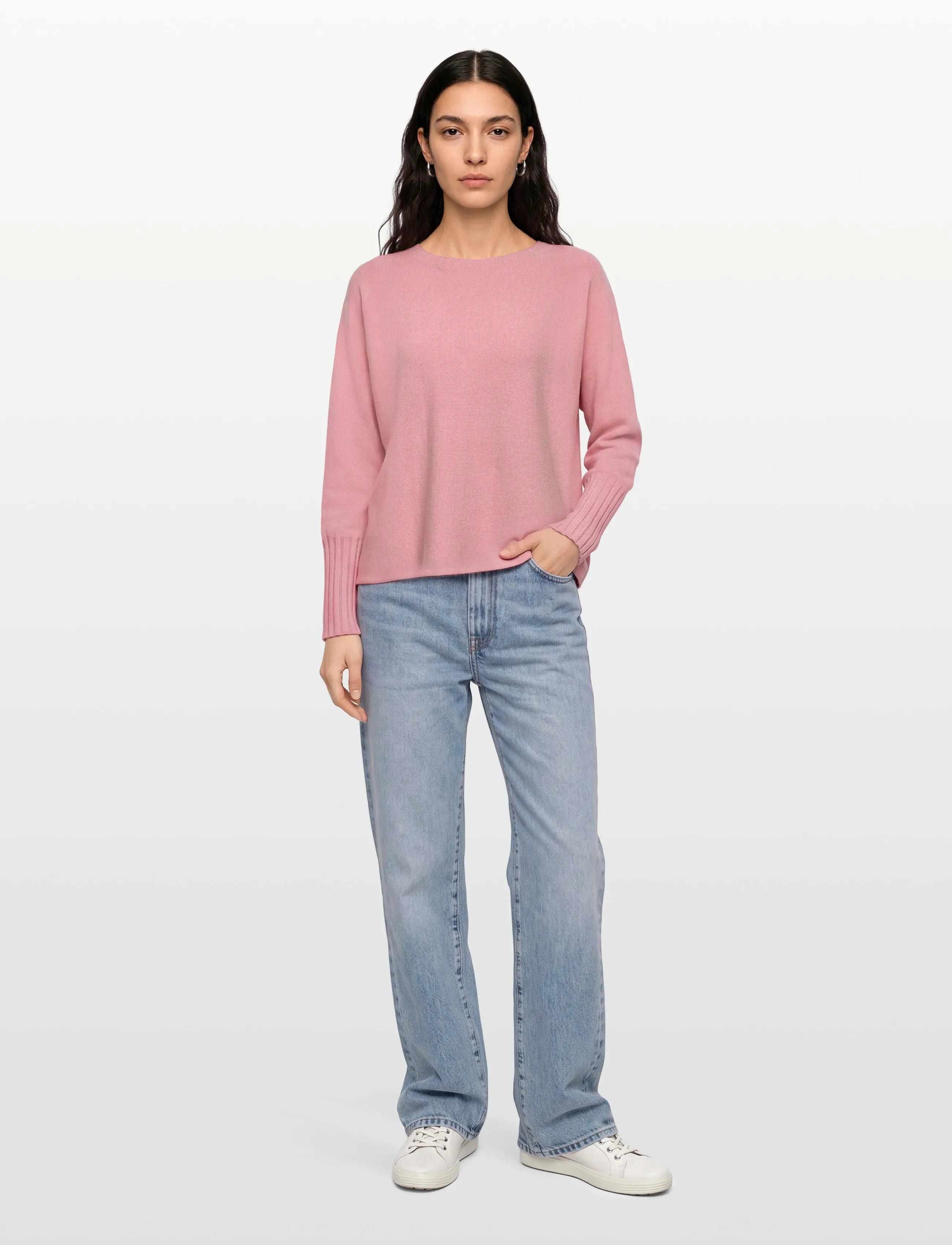 FREE/QUENT Fqvisit-Pullover, Kvinder, Rundhals Pullover, Pink, Str: XXL