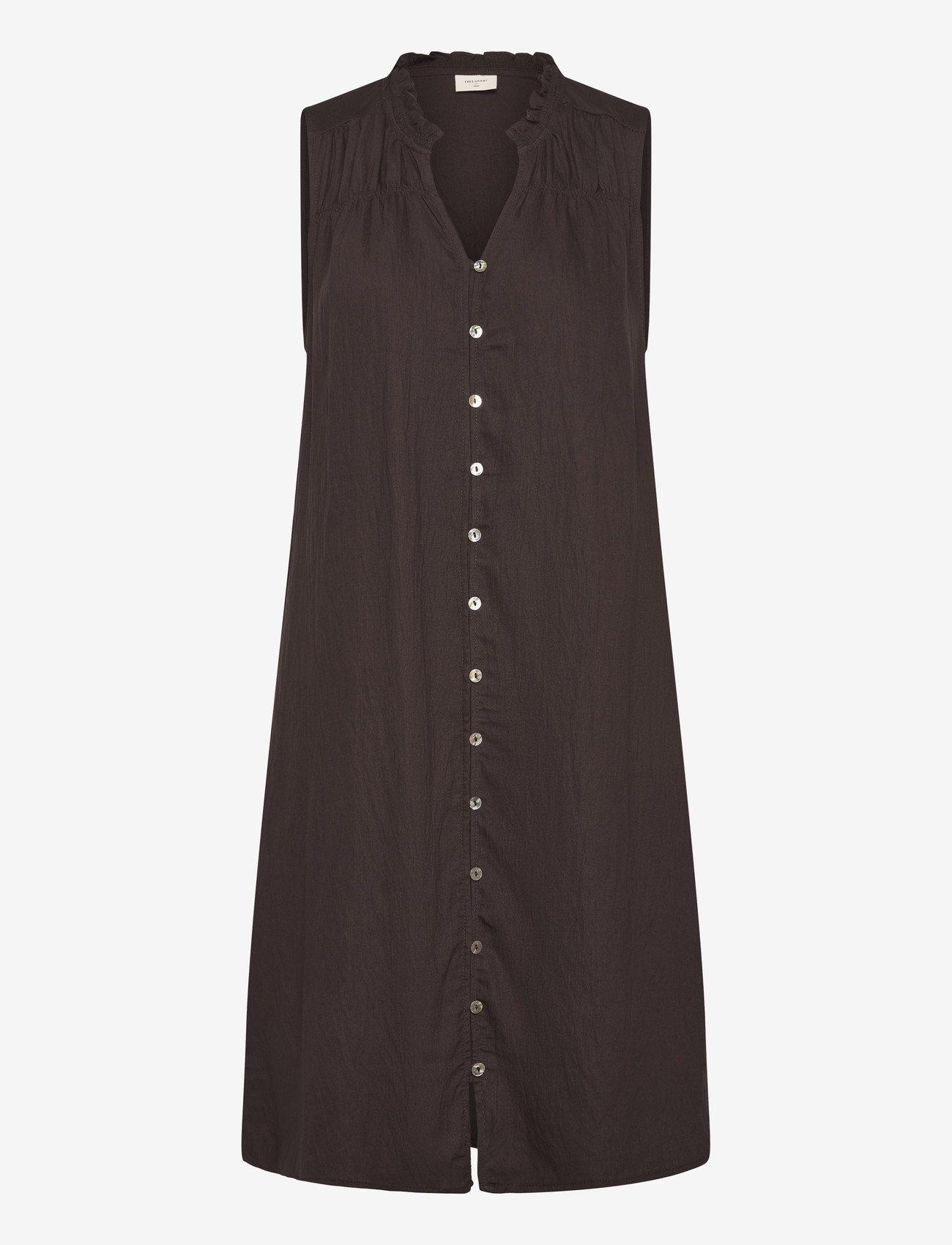 FREE/QUENT - FQESALLY-DRESS - midi kjoler - coffee bean - 0