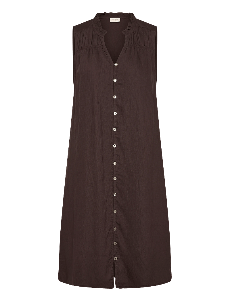 FREE/QUENT - FQESALLY-DRESS - midi kjoler - coffee bean - 0