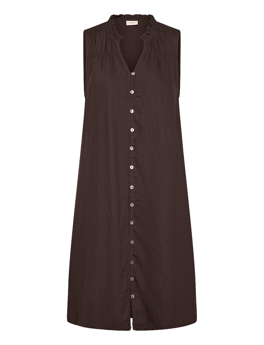 FREE/QUENT - FQESALLY-DRESS - midikleider - coffee bean - 0