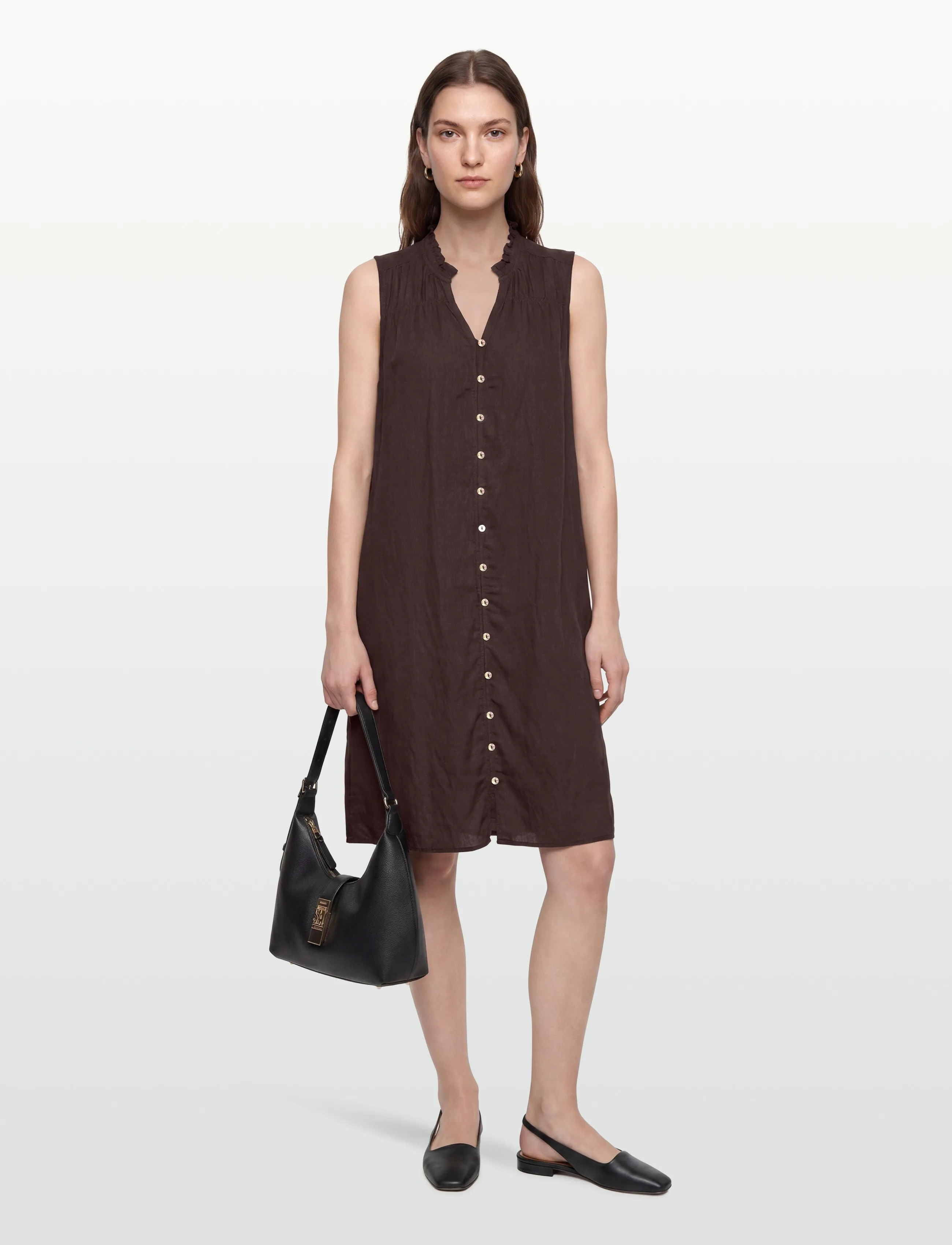 FREE/QUENT FQESALLY-DRESS - Vêtements - COFFEE BEAN / brown