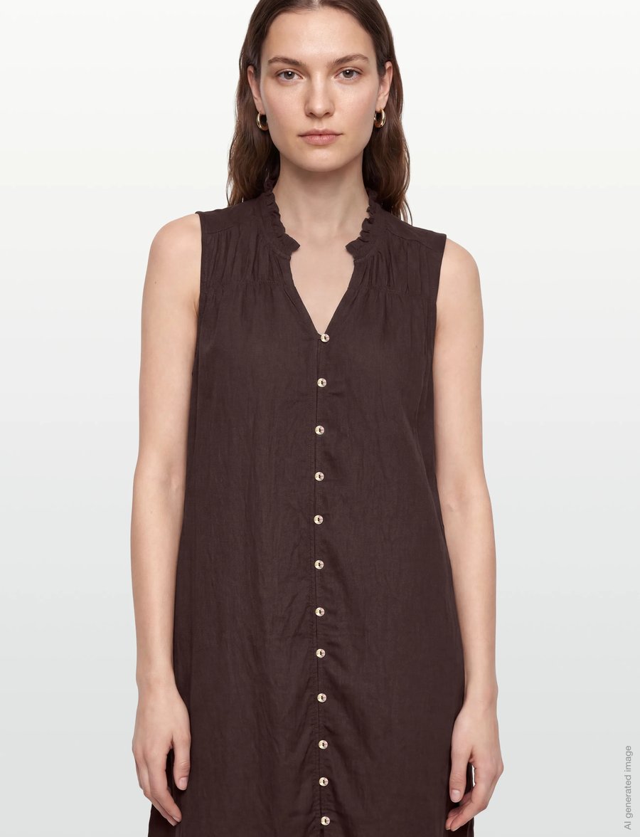 FREE/QUENT - FQESALLY-DRESS - midi kjoler - coffee bean - 4