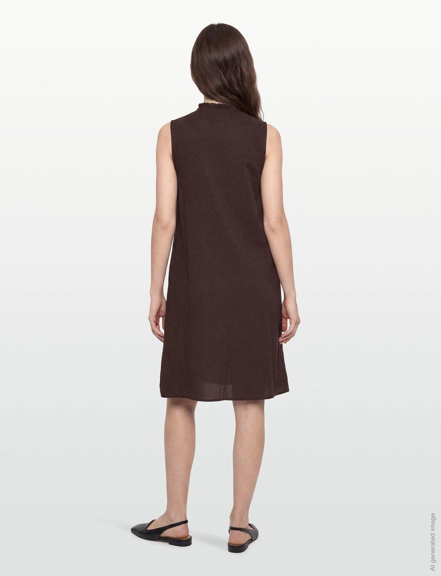 FREE/QUENT - FQESALLY-DRESS - midi kjoler - coffee bean - 5
