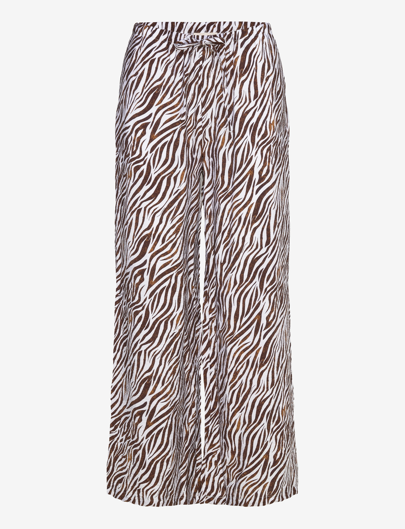 FREE/QUENT - FQMELE-PANTS - bukser med brede ben - brilliant white w. coffee bean - 1