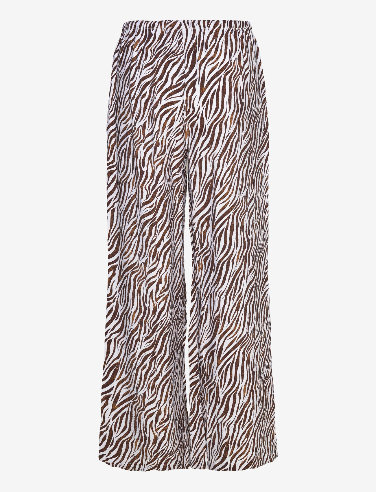 FREE/QUENT - FQMELE-PANTS - bukser med brede ben - brilliant white w. coffee bean - 2