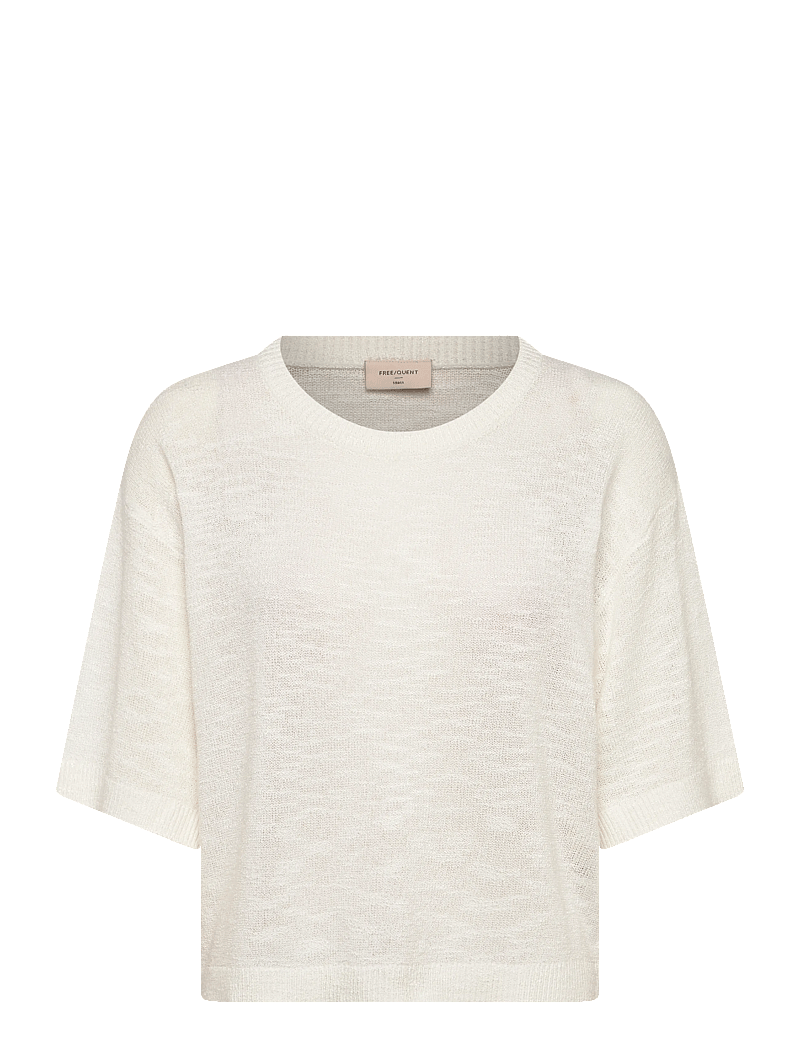 FREE/QUENT - FQVICKI-PULLOVER - stickade tröjor - brilliant white - 1