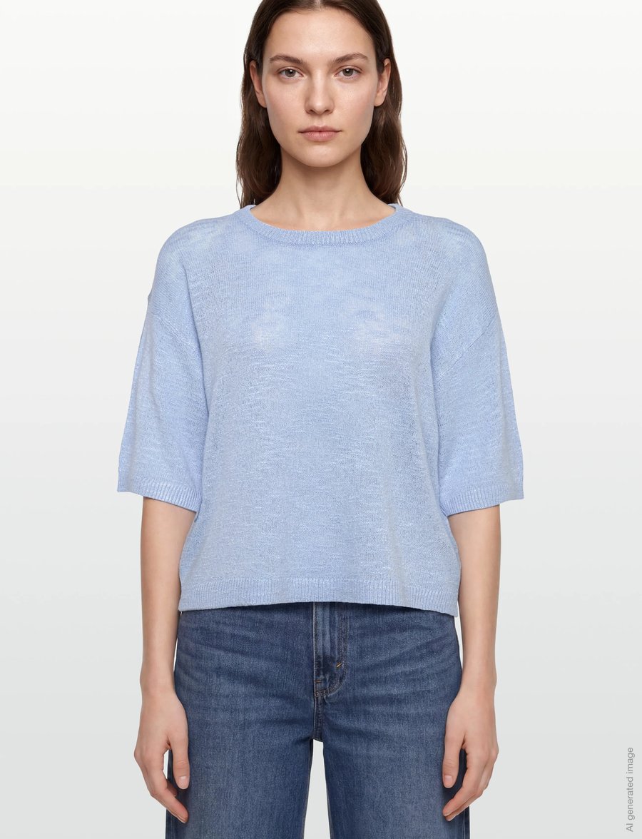 FREE/QUENT - FQVICKI-PULLOVER - striktrøjer - chambray blue - 3