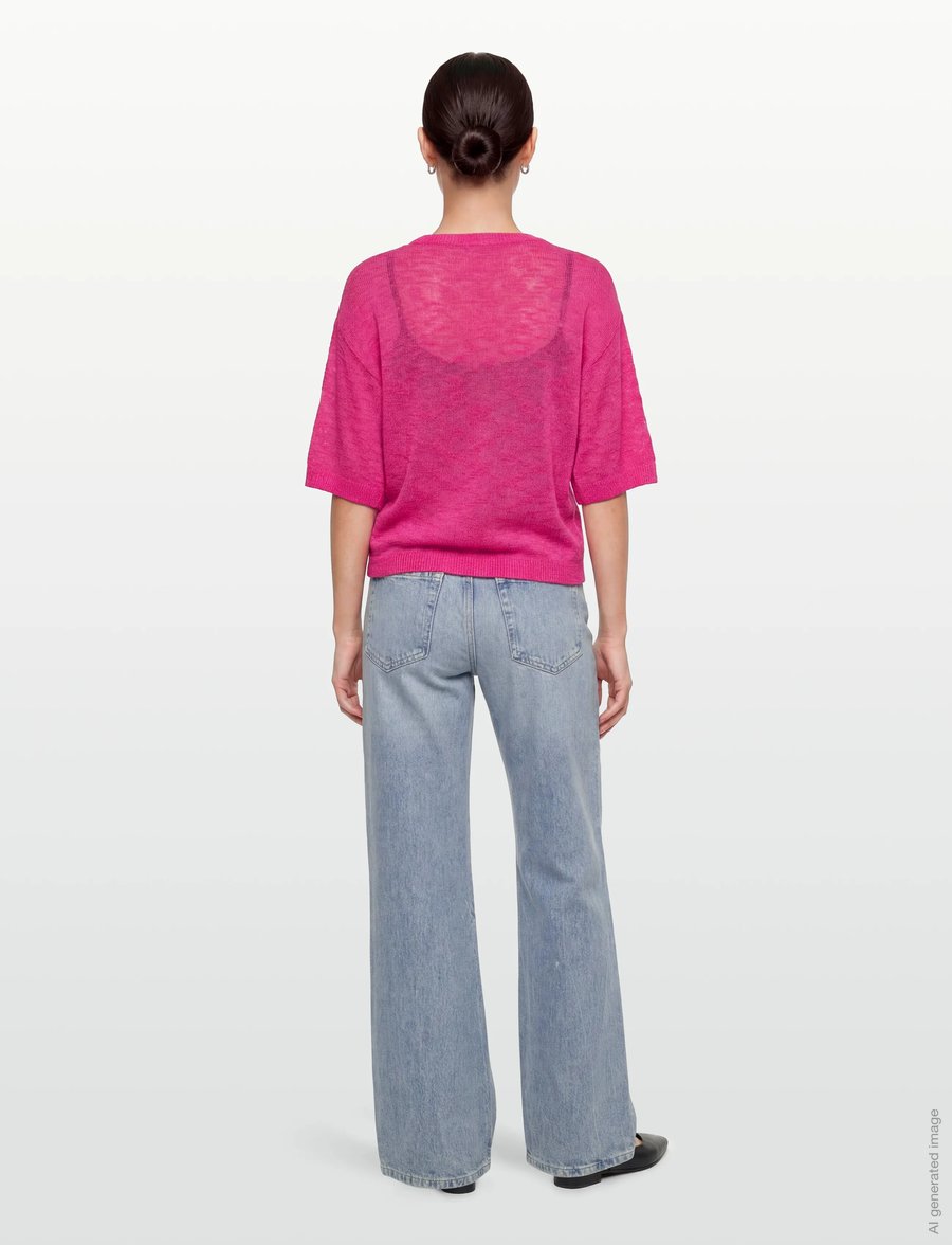 FREE/QUENT - FQVICKI-PULLOVER - striktrøjer - fuchsia purple - 4