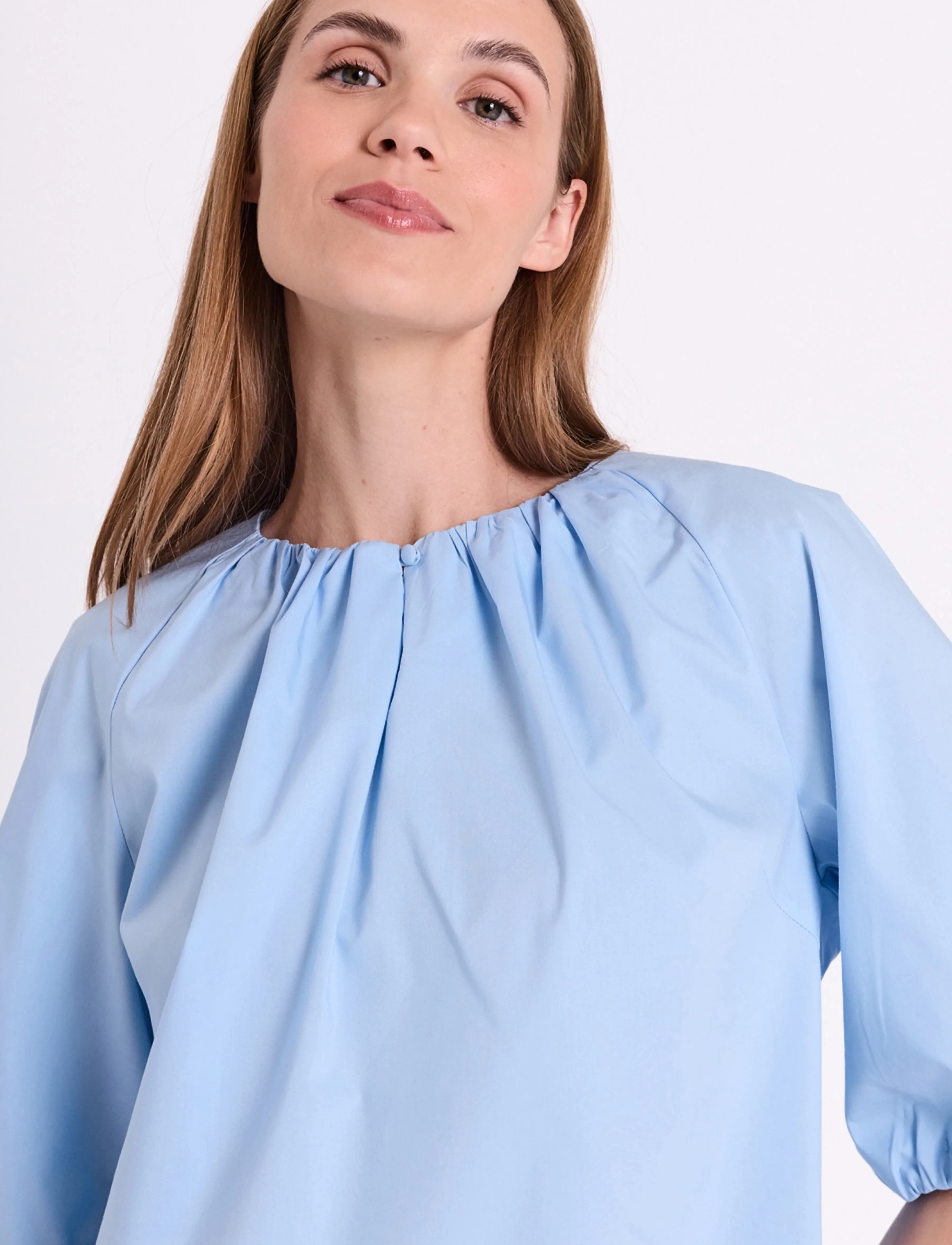 FREE/QUENT - FQESSENNY-BLOUSE - kortærmede bluser - blue bell - 3