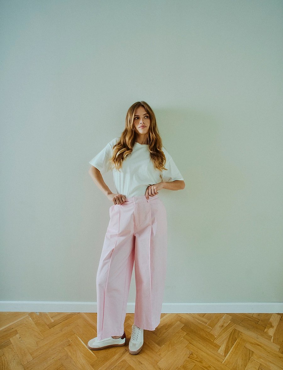 FREE/QUENT - FQSILVIA-PANTS - bukser med brede ben - sweet lilac - 0