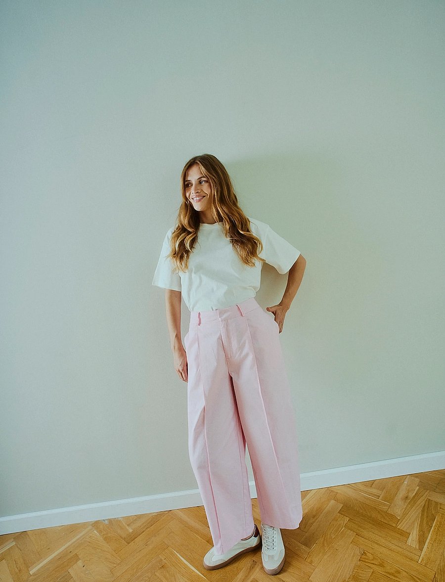 FREE/QUENT - FQSILVIA-PANTS - bukser med brede ben - sweet lilac - 3